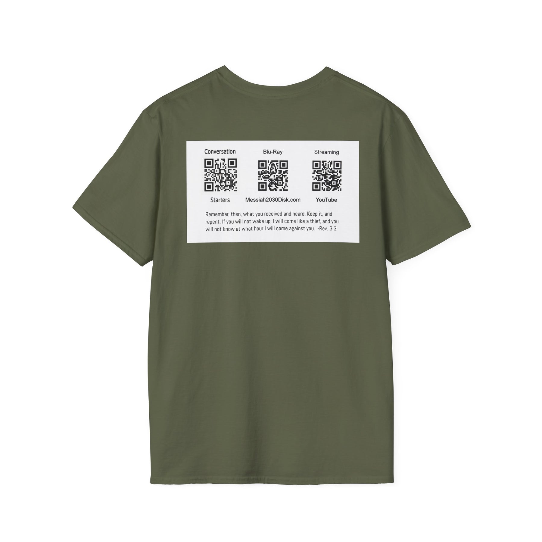 Inspirational Unisex Softstyle T-Shirt - '2030' Jesus Graphic Design