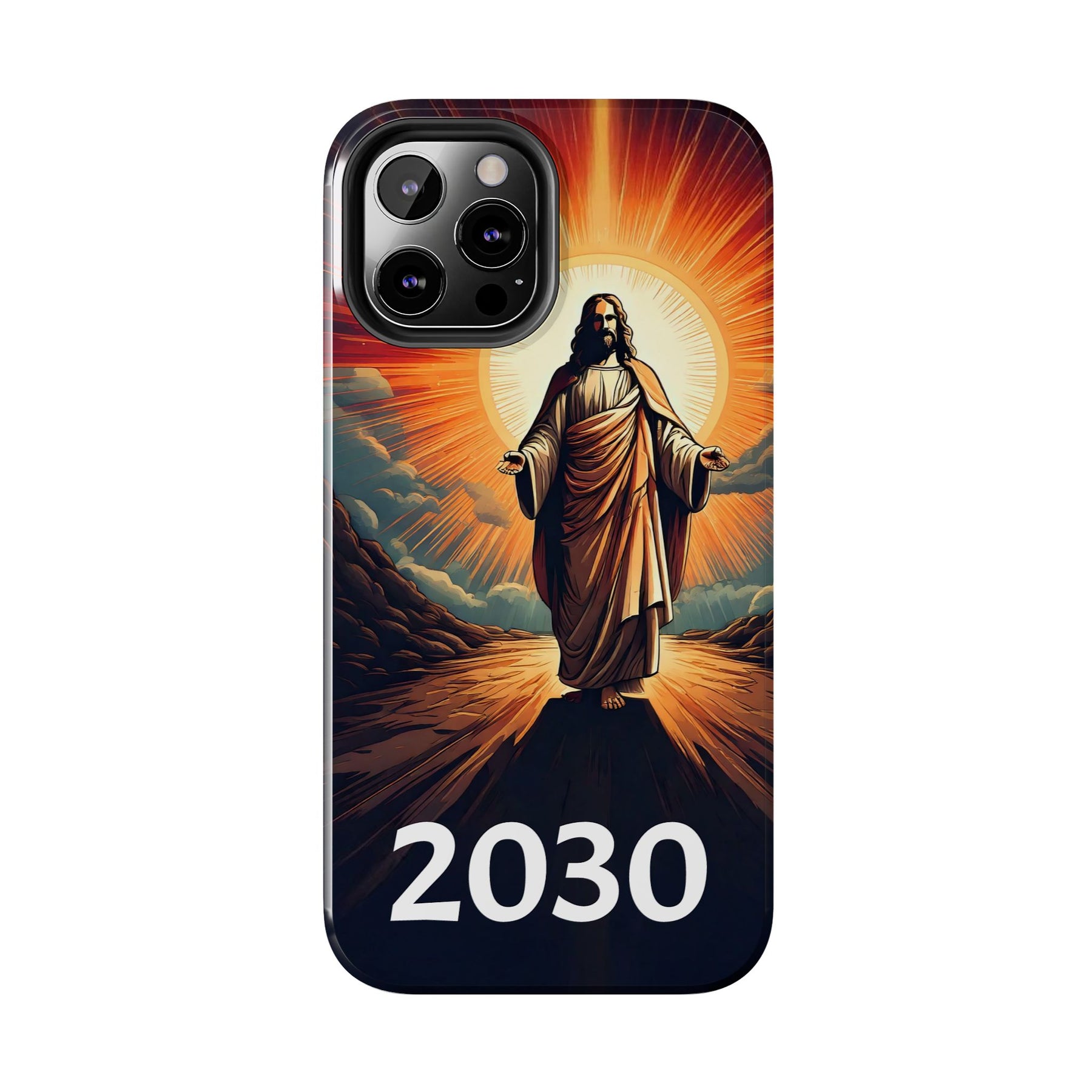 Inspirational Tough Phone Case with Jesus Design - 2030