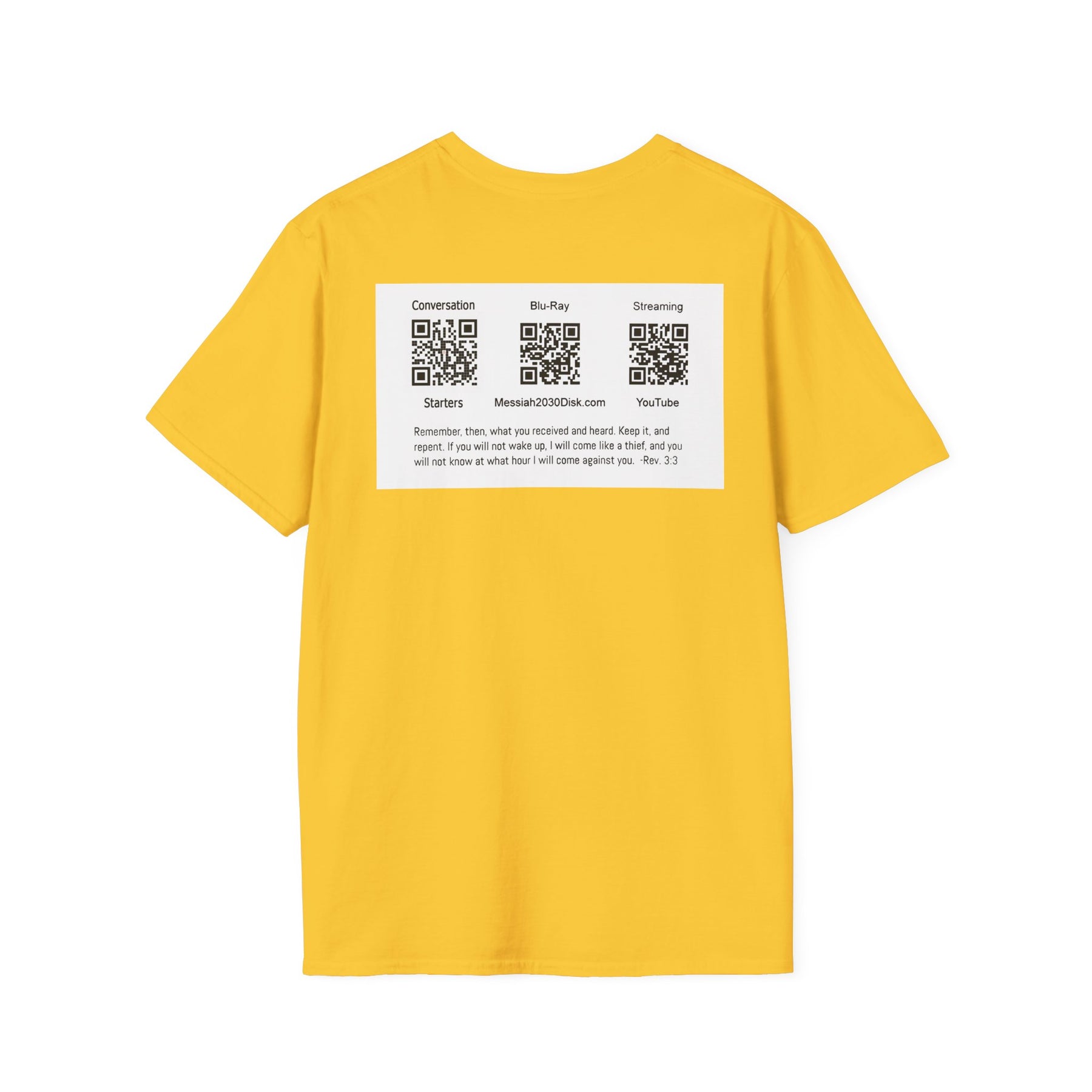 Inspirational Unisex Softstyle T-Shirt - '2030' Jesus Graphic Design