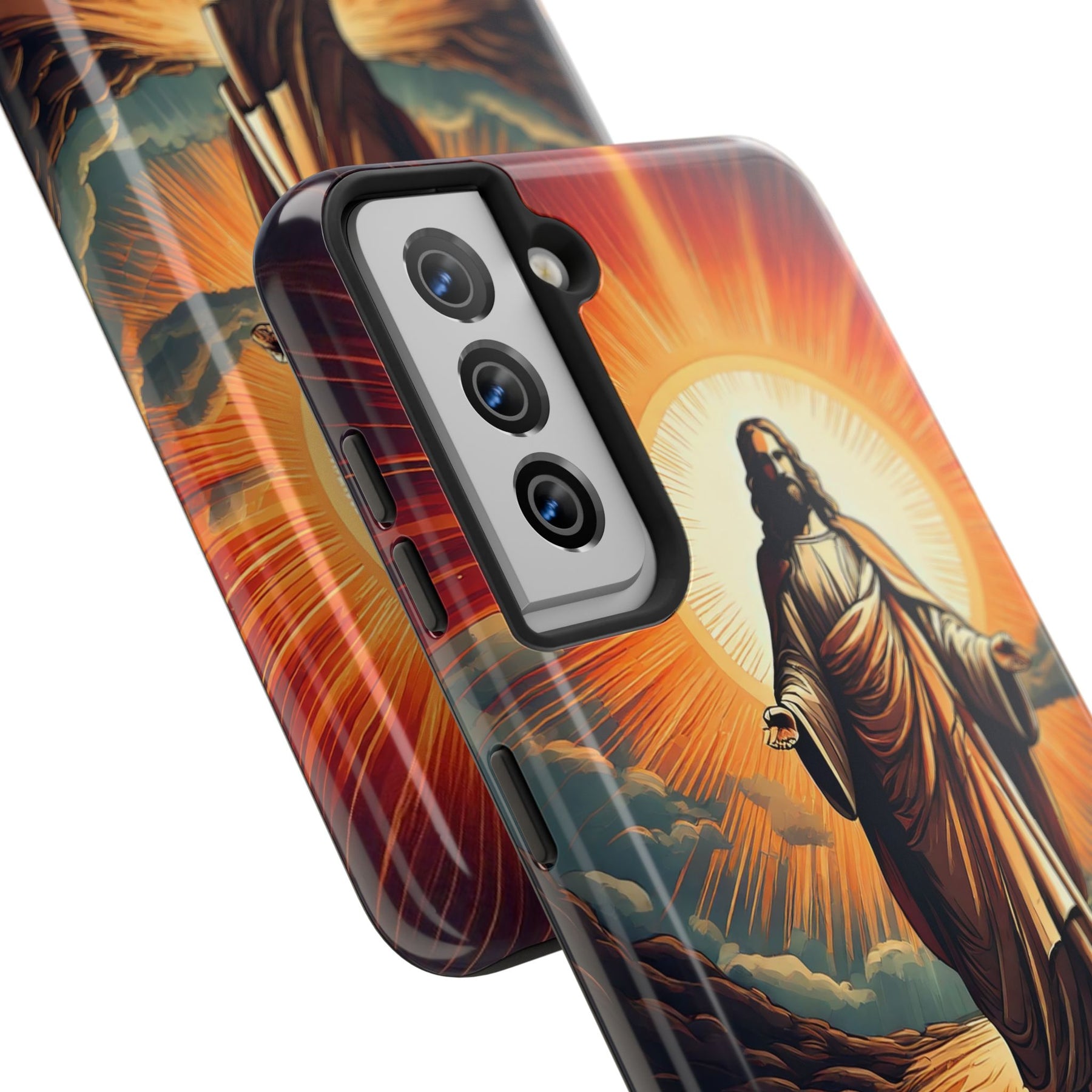 Inspirational Tough Phone Case with Jesus Design - 2030