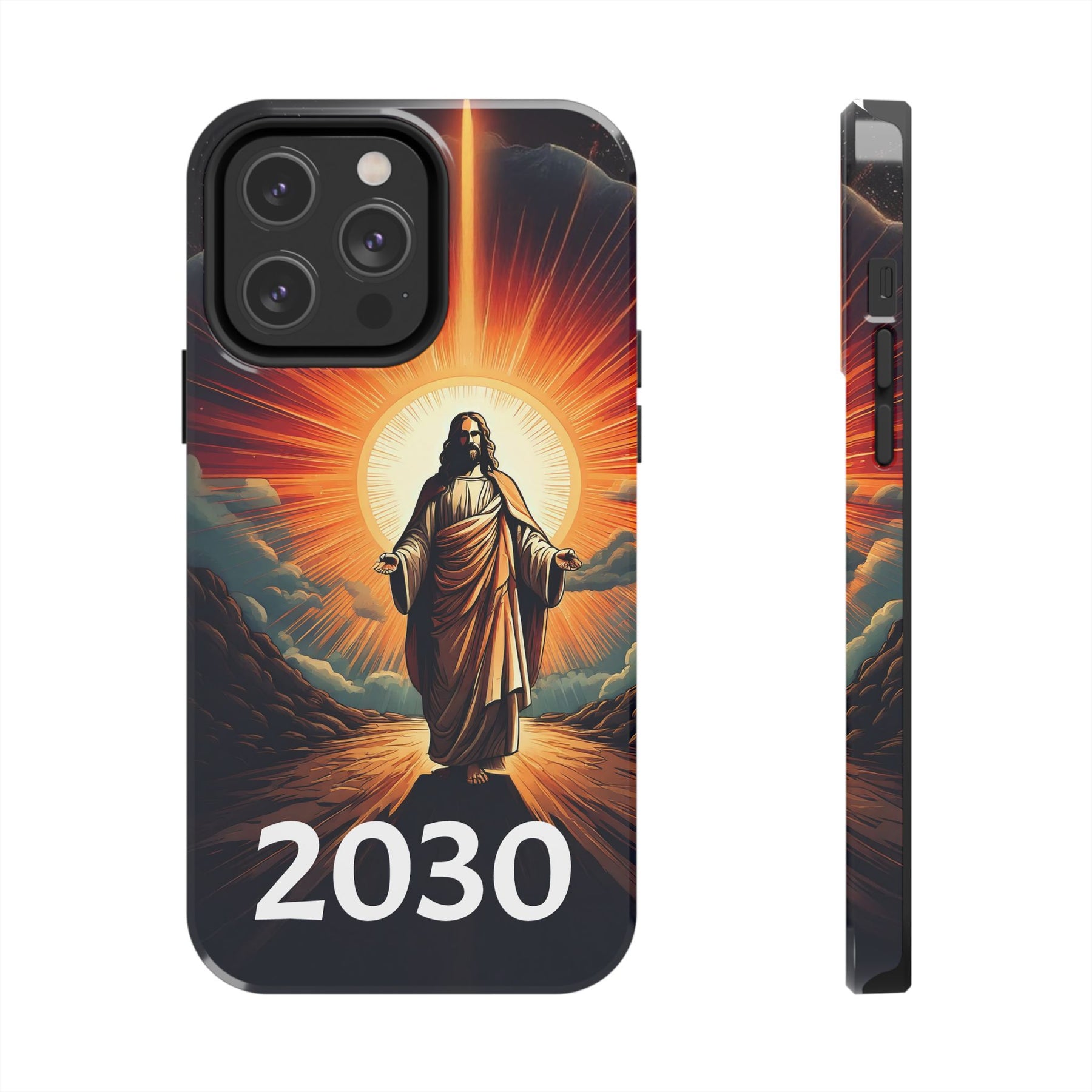 Inspirational Tough Phone Case with Jesus Design - 2030