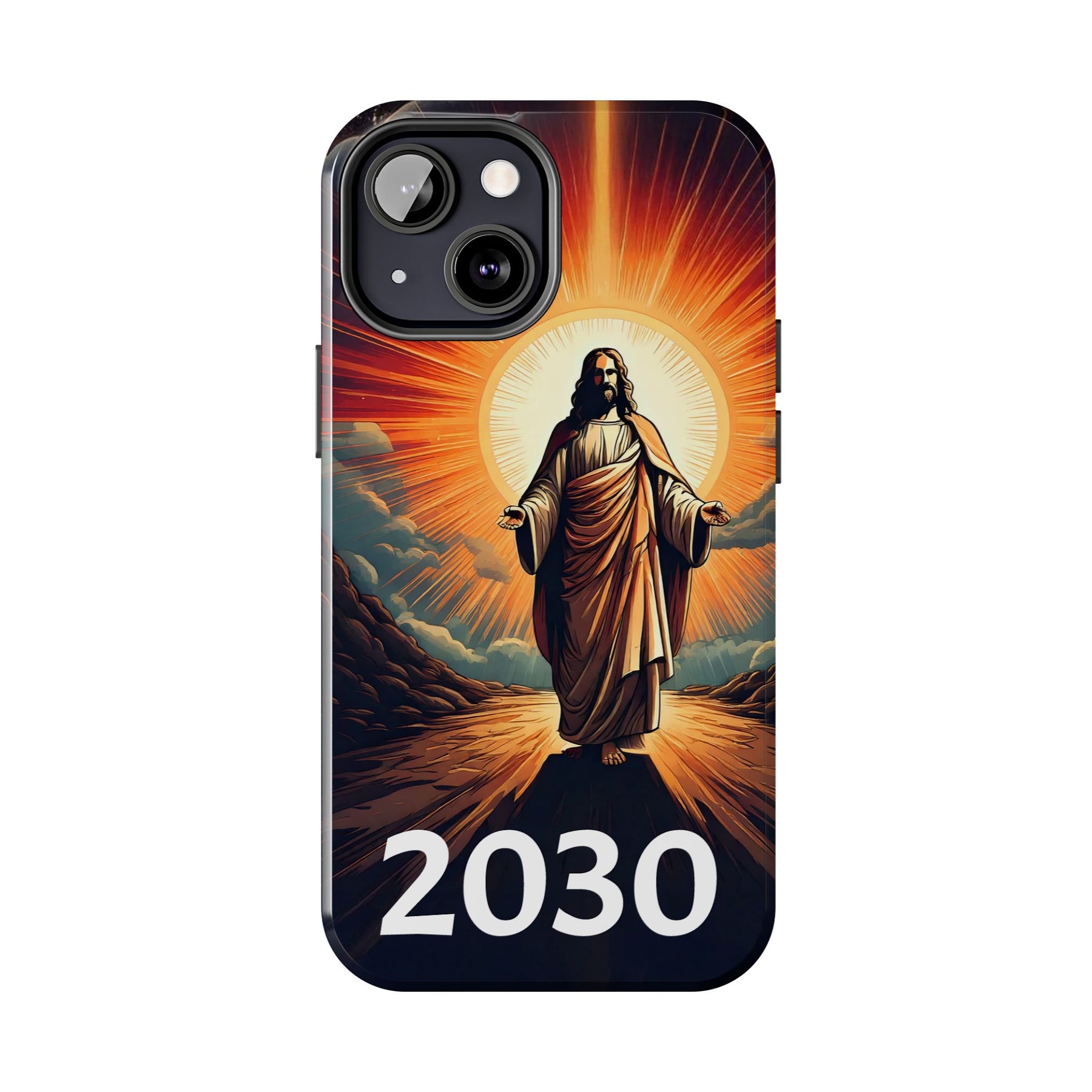 Inspirational Tough Phone Case with Jesus Design - 2030