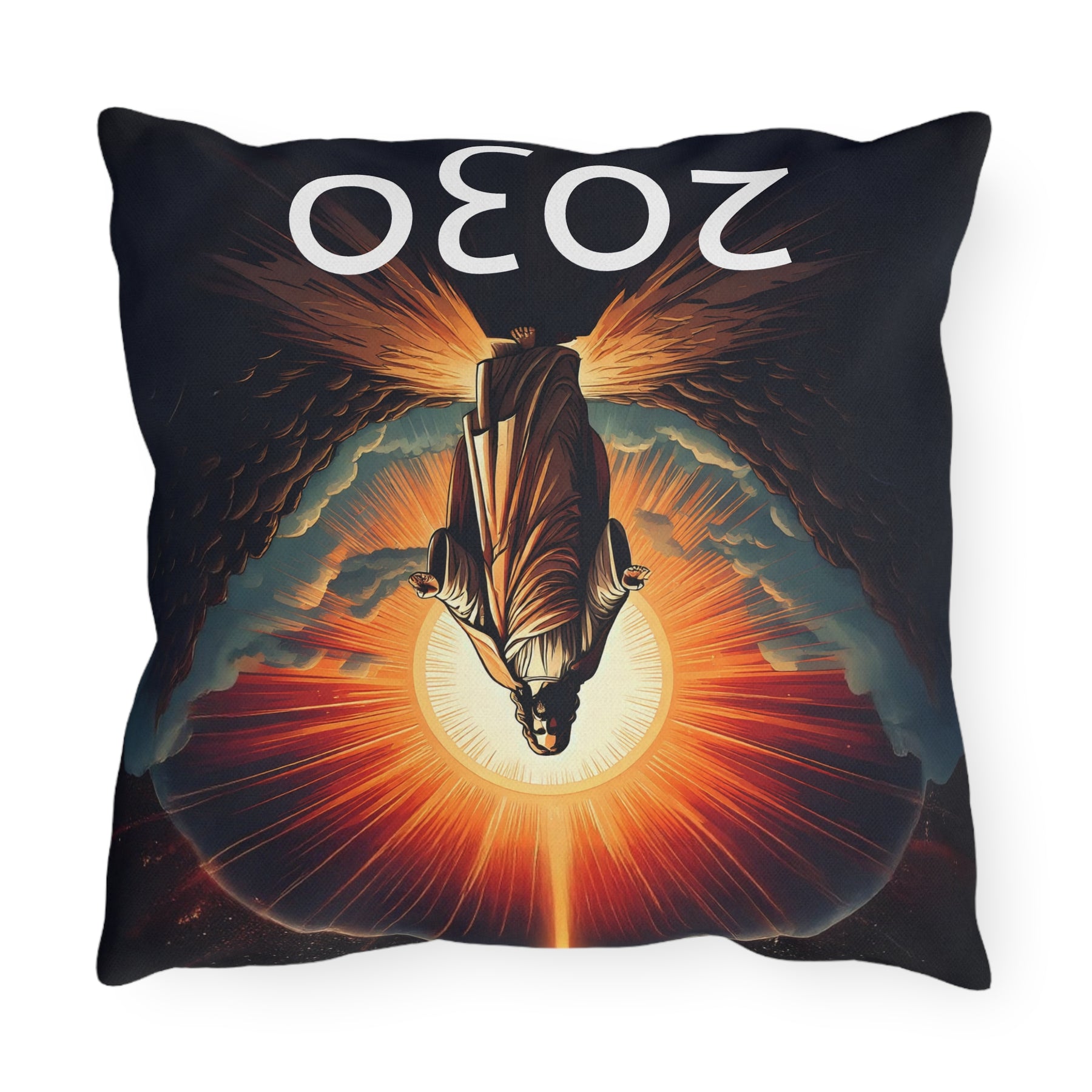 Inspirational Jesus Outdoor Pillow - 2030 Vision