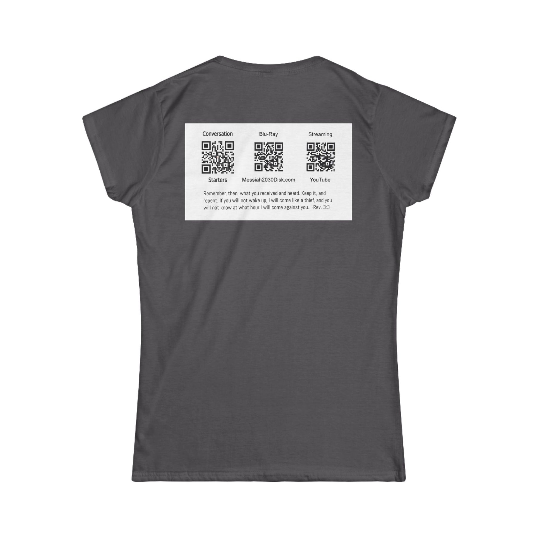 Messiah 2030 Women's Softstyle Tee - Prophetic Messianic Timeline Shirt