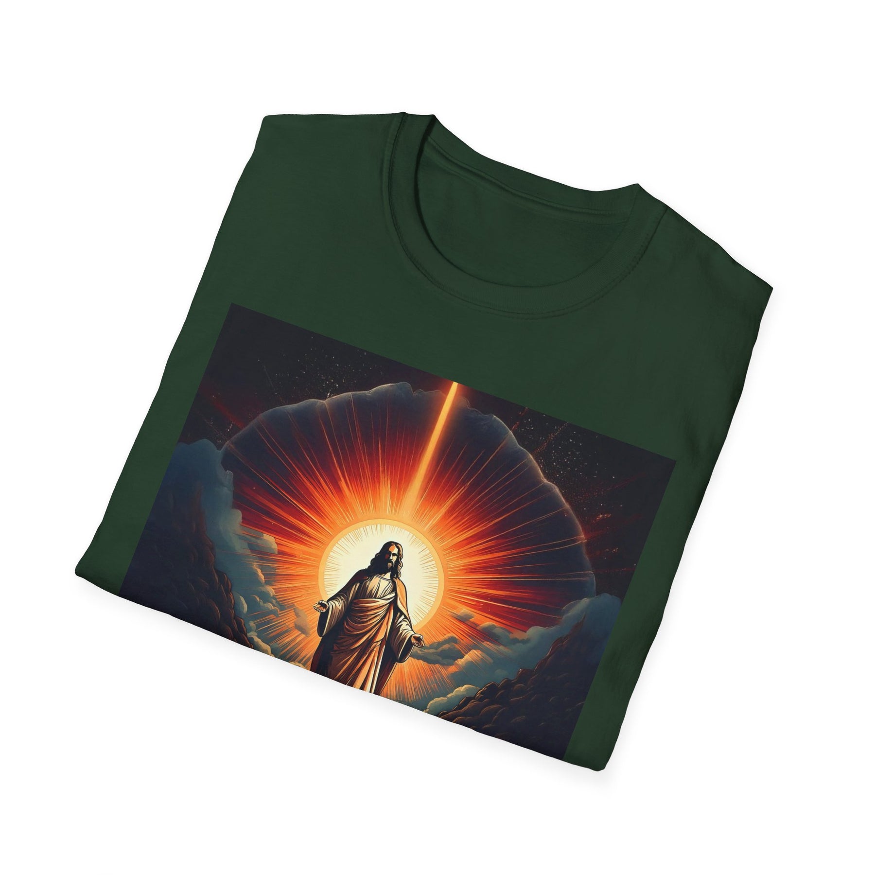 Inspirational Unisex Softstyle T-Shirt - '2030' Jesus Graphic Design