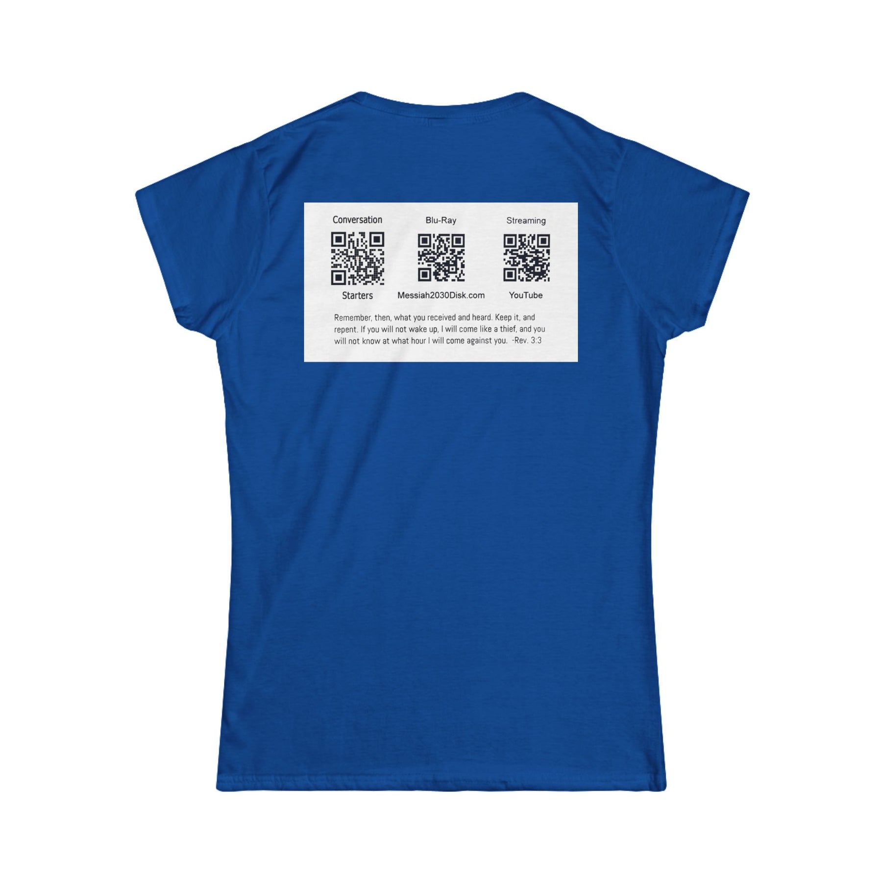 Messiah 2030 Women's Softstyle Tee - Prophetic Messianic Timeline Shirt
