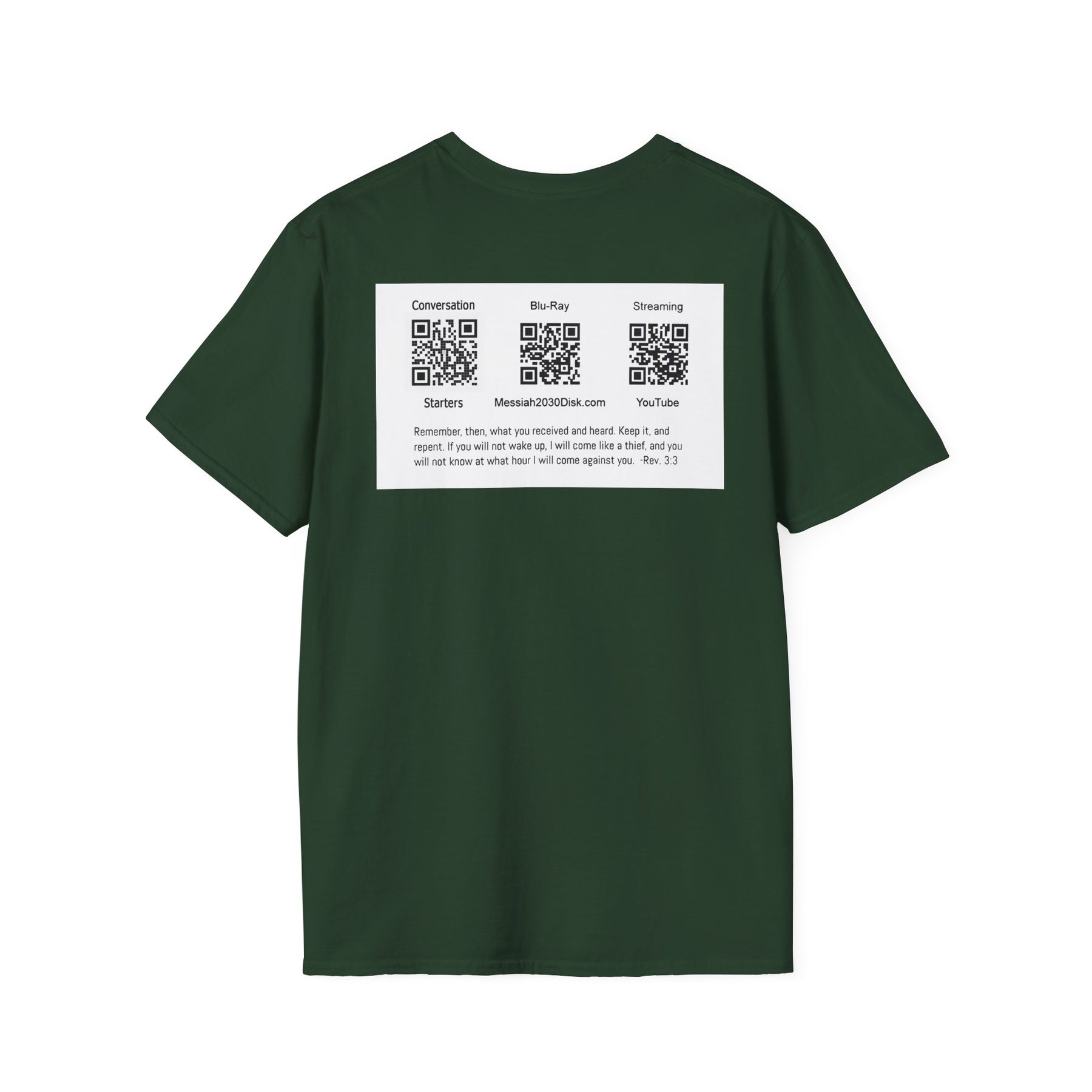 Inspirational Unisex Softstyle T-Shirt - '2030' Jesus Graphic Design