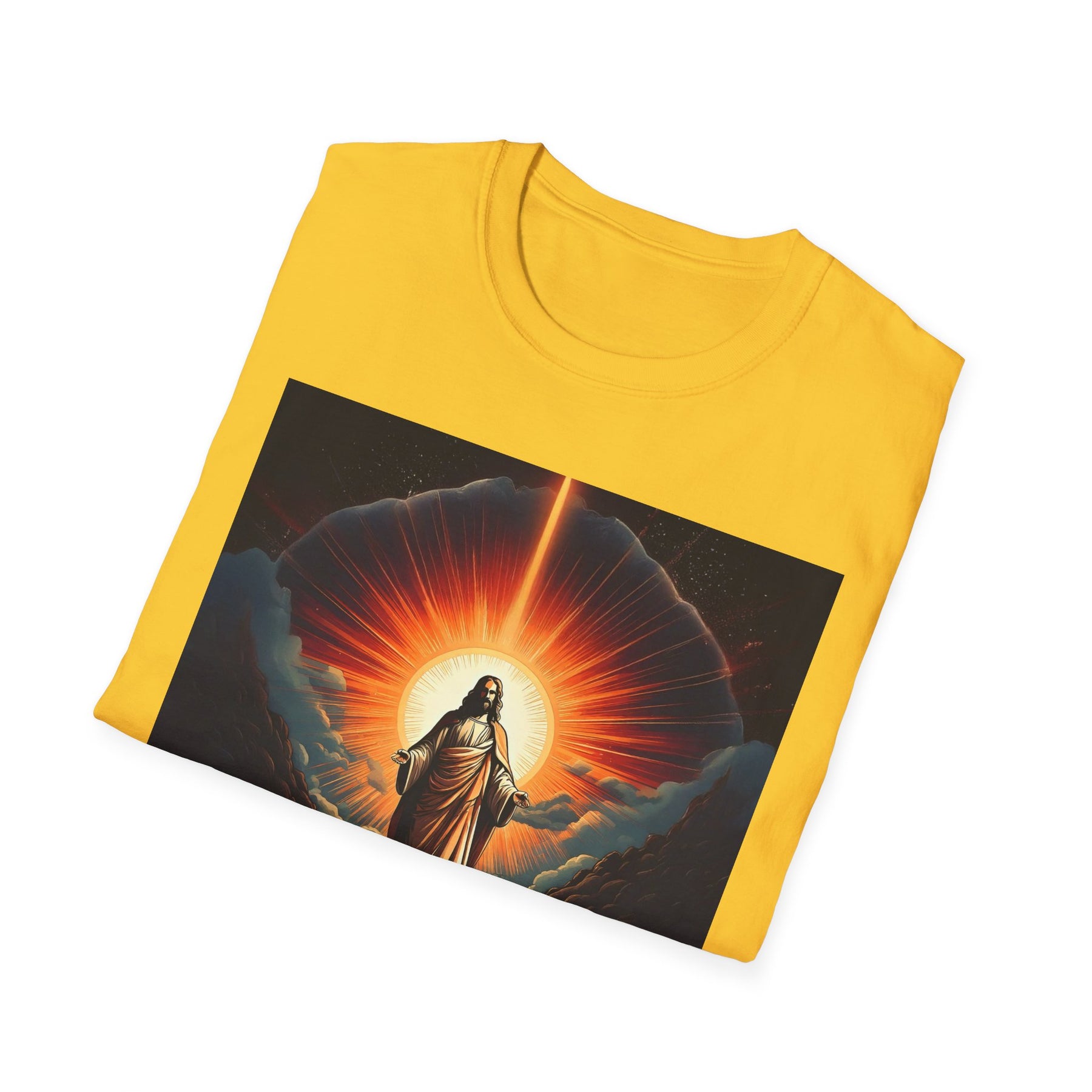 Inspirational Unisex Softstyle T-Shirt - '2030' Jesus Graphic Design