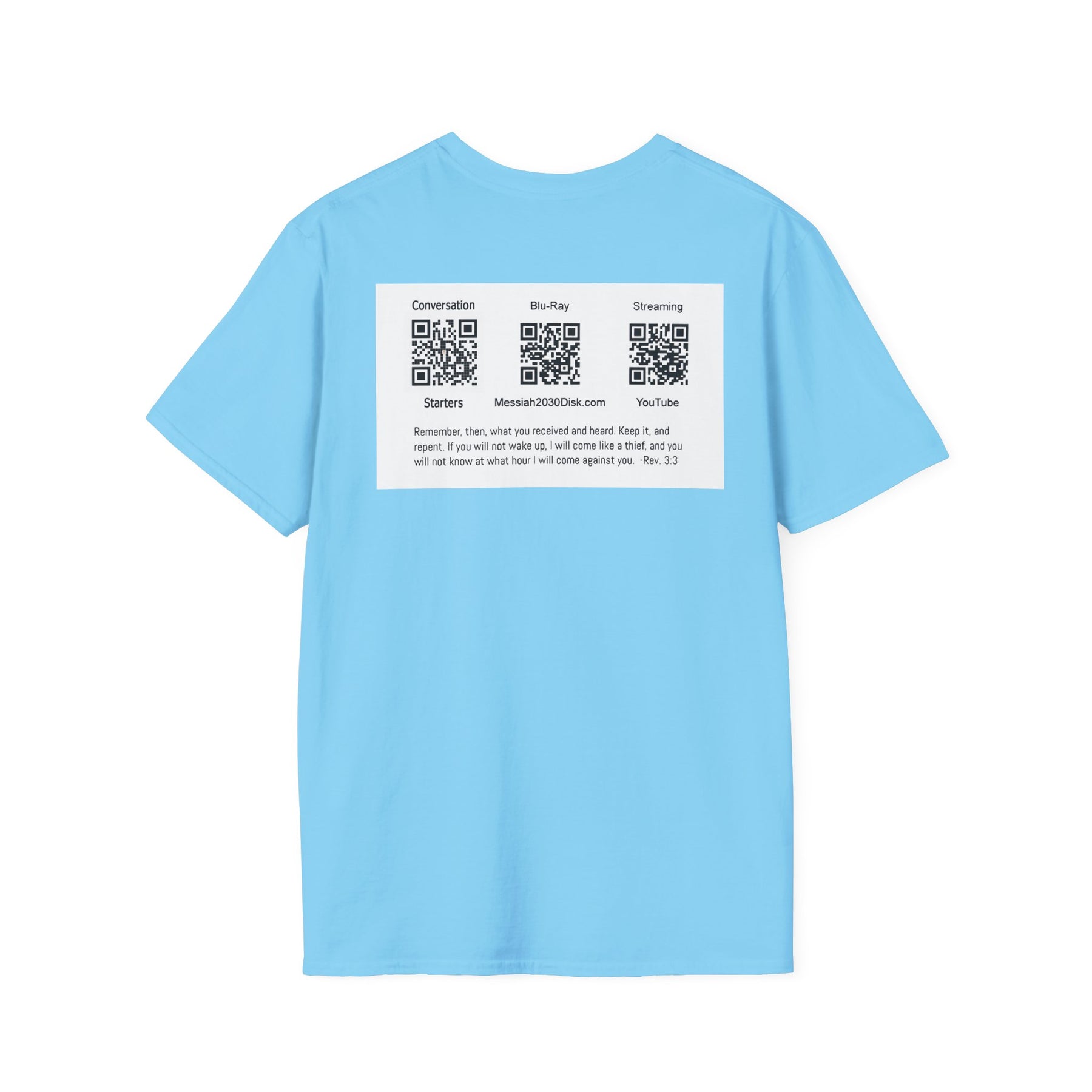 Inspirational Unisex Softstyle T-Shirt - '2030' Jesus Graphic Design
