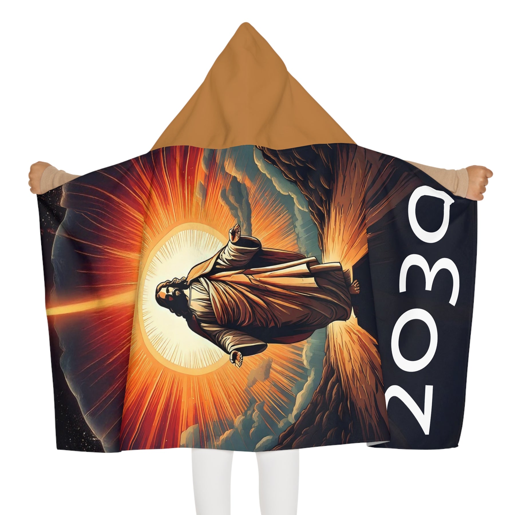 Youth Hooded Towel with Inspirational Design - Perfect for Beach, Pool, or Bath