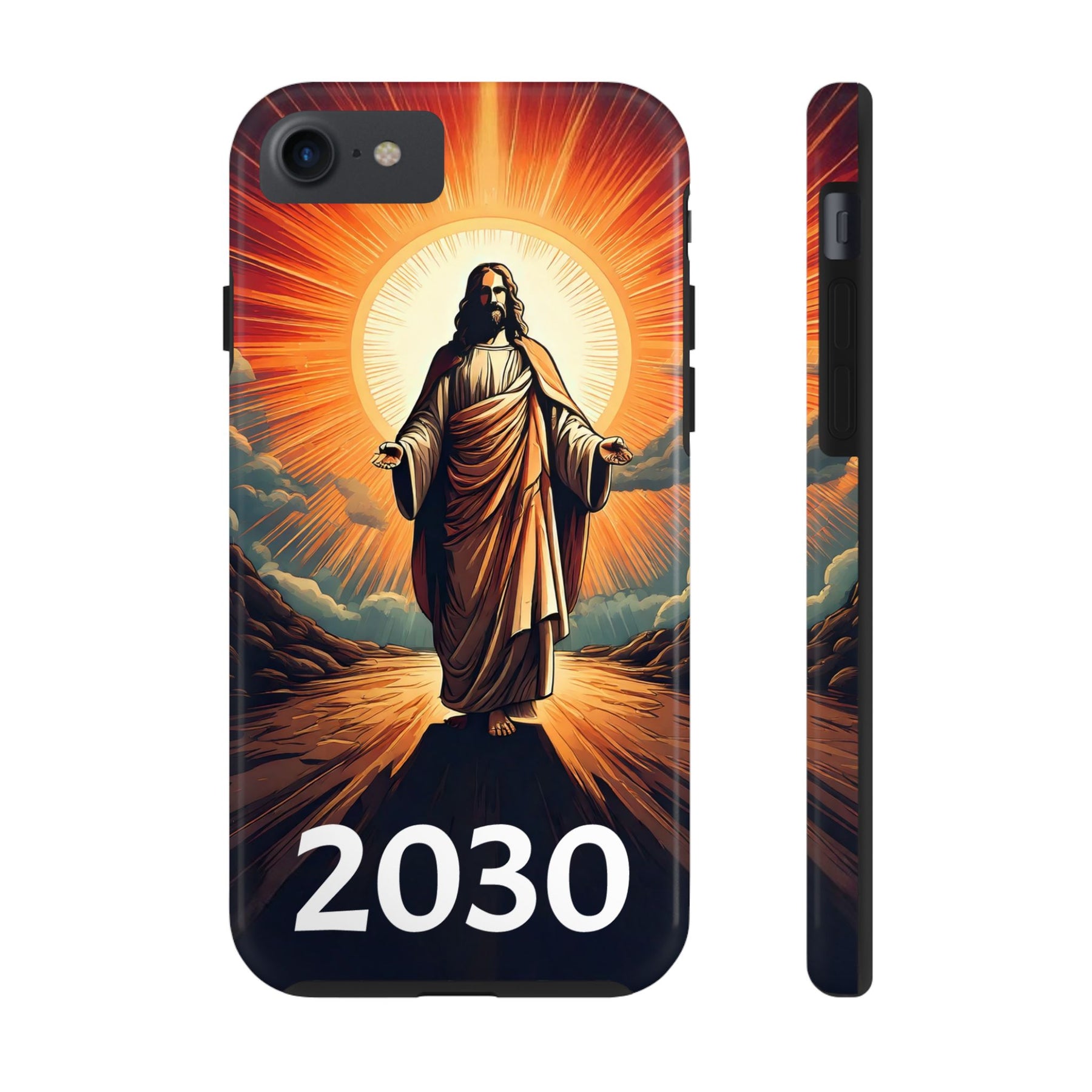 Inspirational Tough Phone Case with Jesus Design - 2030