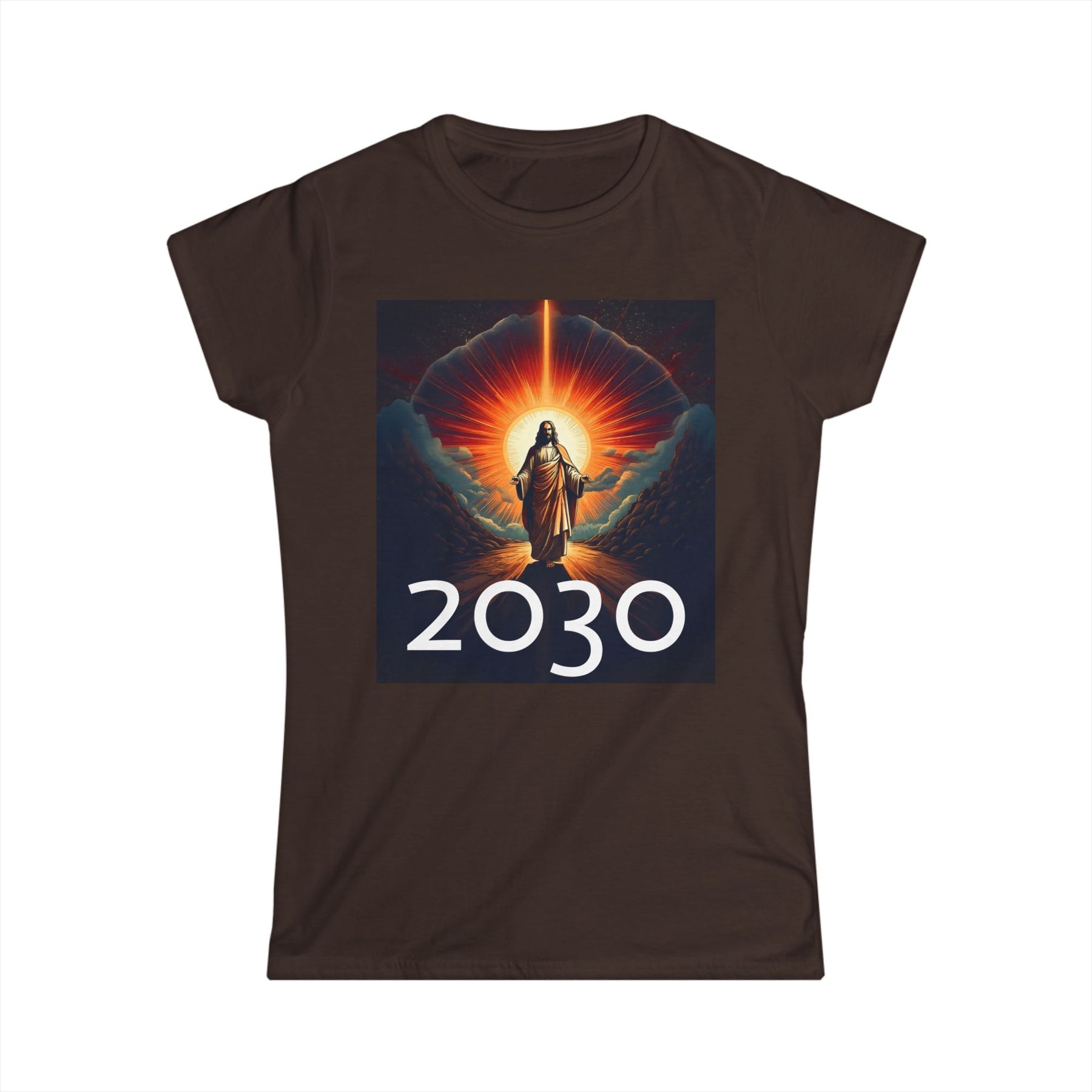 Messiah 2030 Women's Softstyle Tee - Prophetic Messianic Timeline Shirt