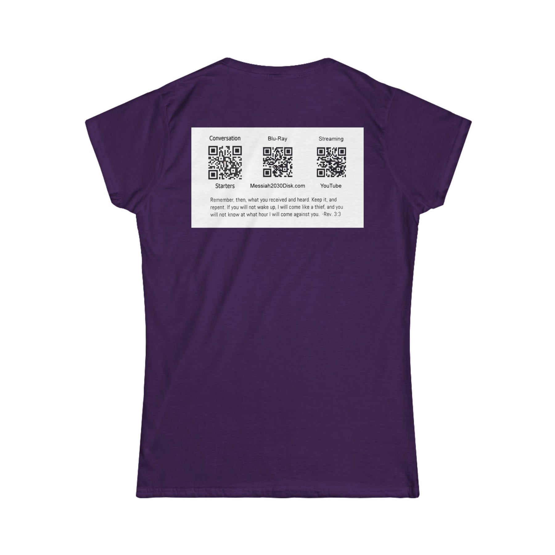 Messiah 2030 Women's Softstyle Tee - Prophetic Messianic Timeline Shirt