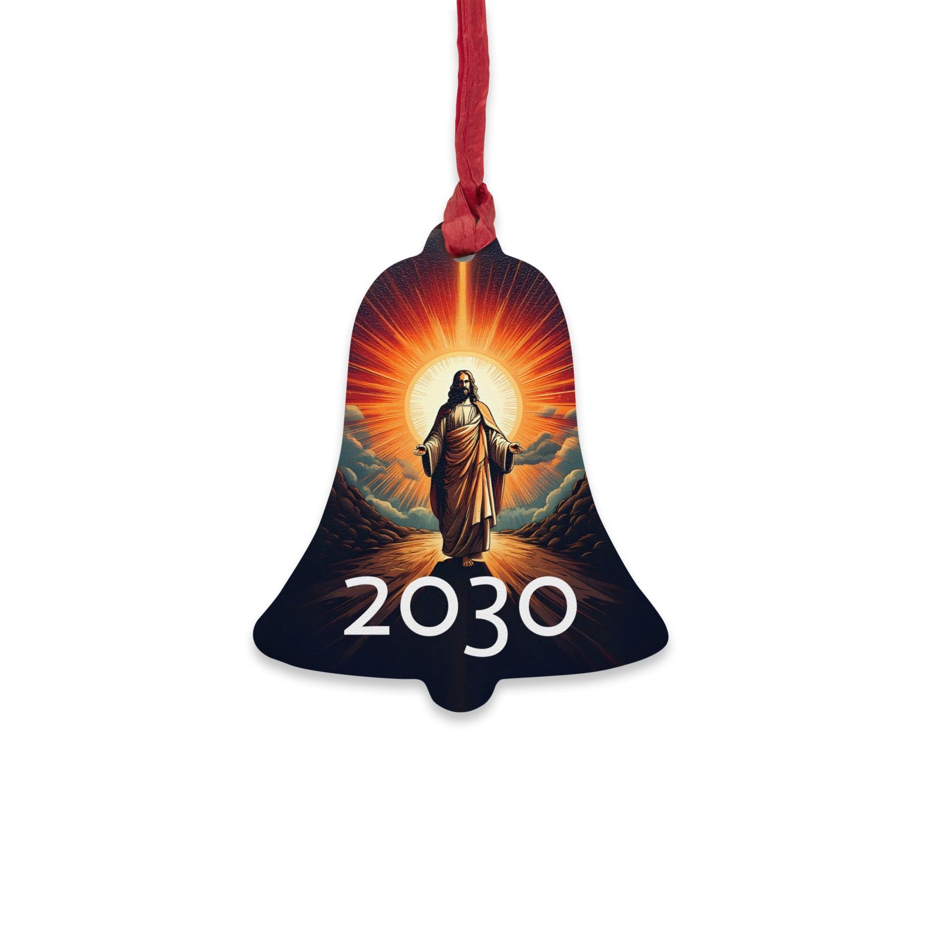 Religious Bell Wooden Ornament - Inspirational Decor for Holidays