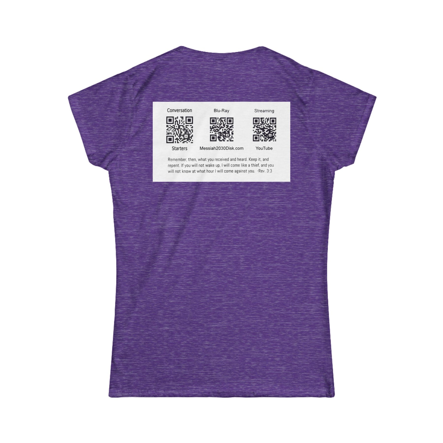 Messiah 2030 Women's Softstyle Tee - Prophetic Messianic Timeline Shirt