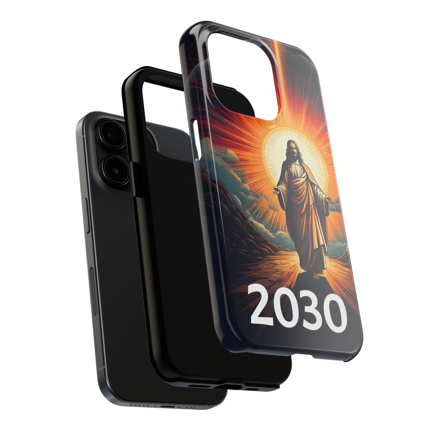 Inspirational Tough Phone Case with Jesus Design - 2030