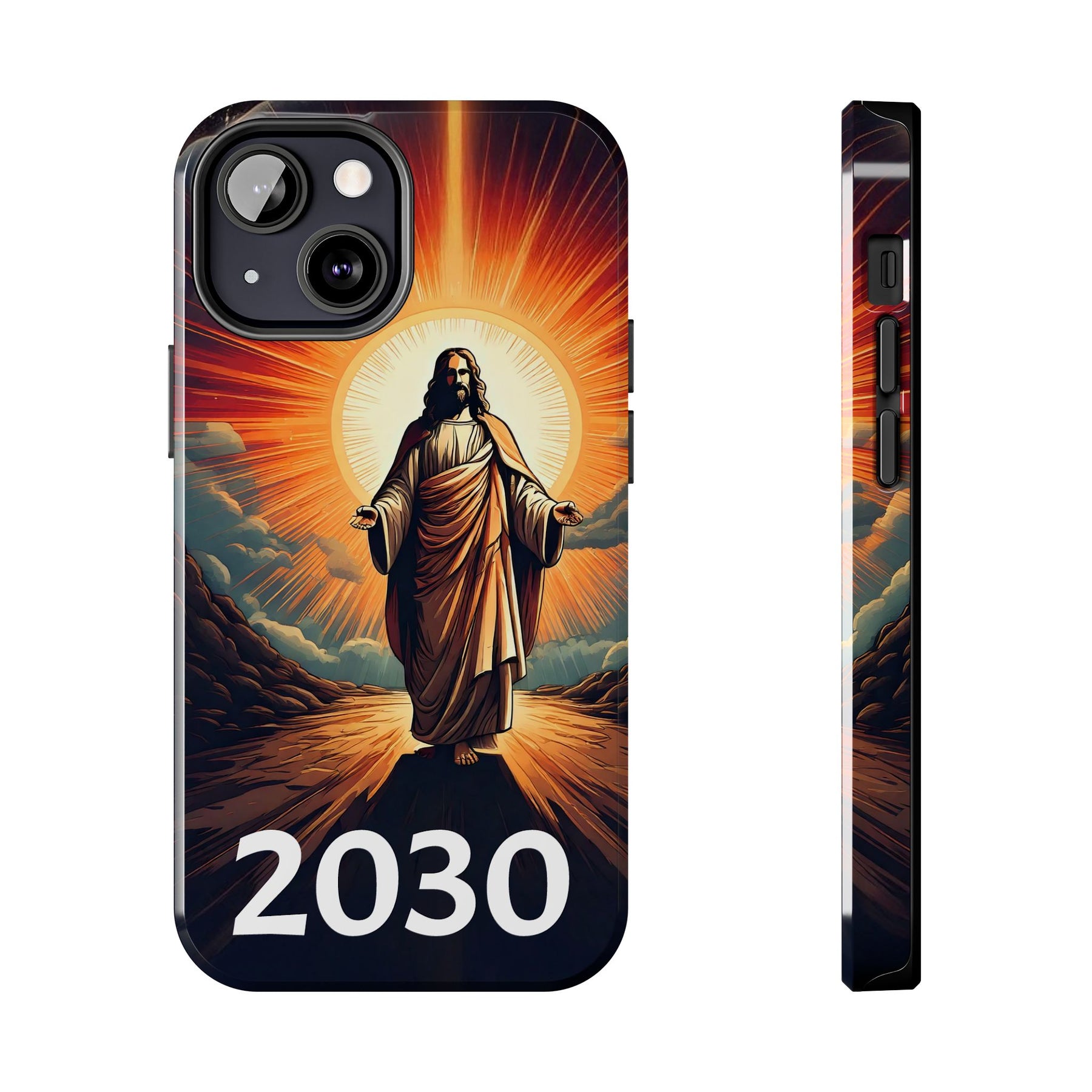 Inspirational Tough Phone Case with Jesus Design - 2030
