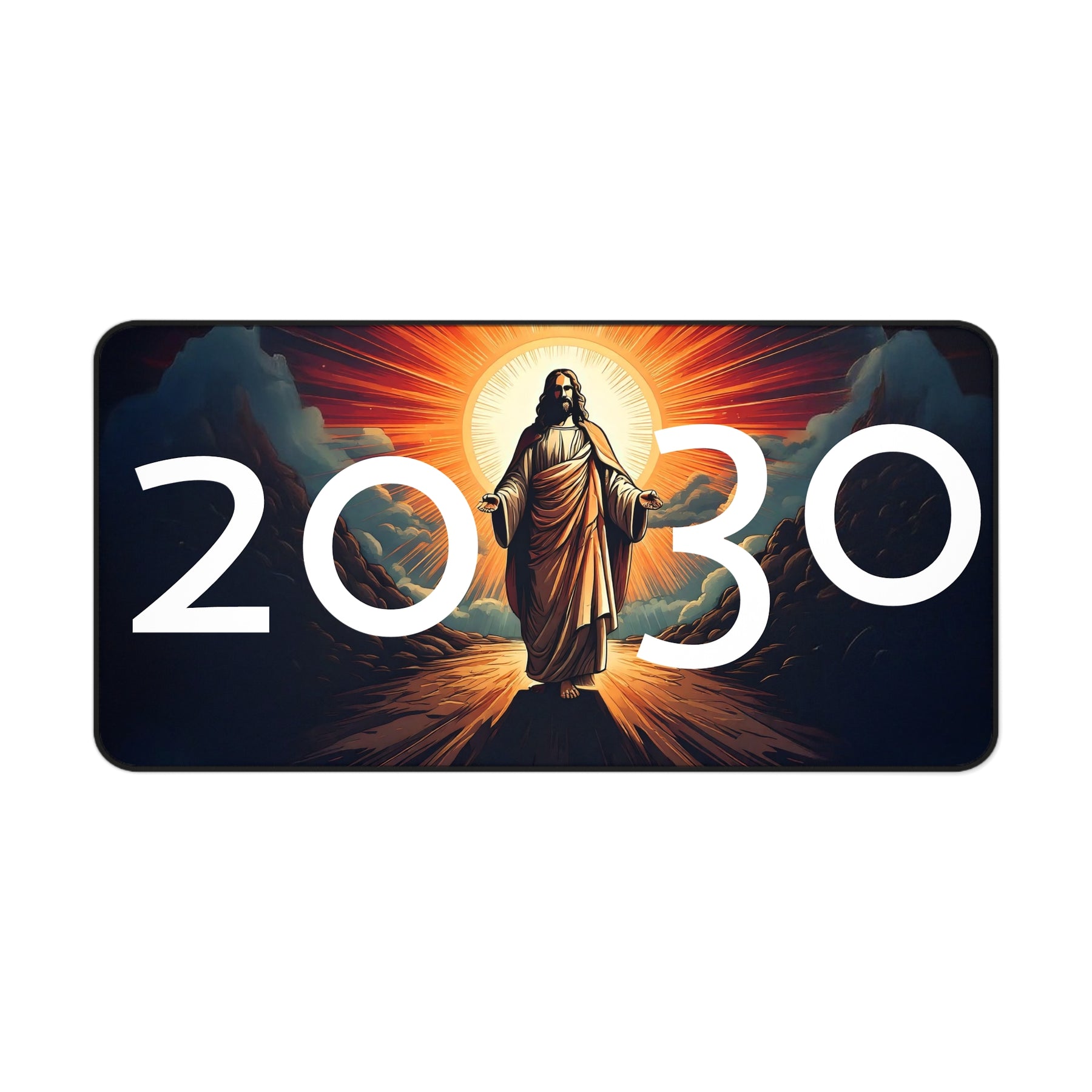 Inspirational Desk Mat with '2030' Design - Perfect for Home Office & Motivational Gift