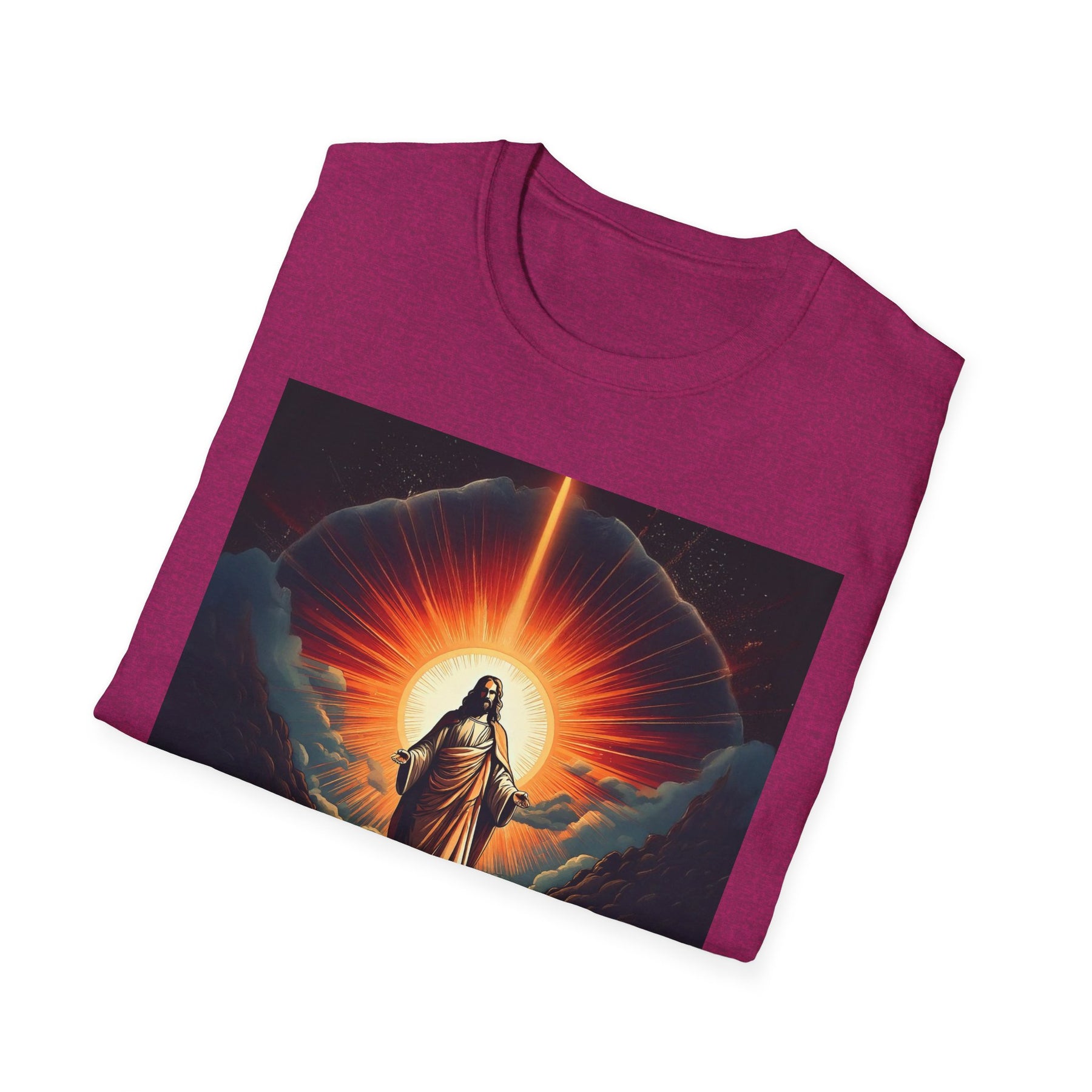 Inspirational Unisex Softstyle T-Shirt - '2030' Jesus Graphic Design