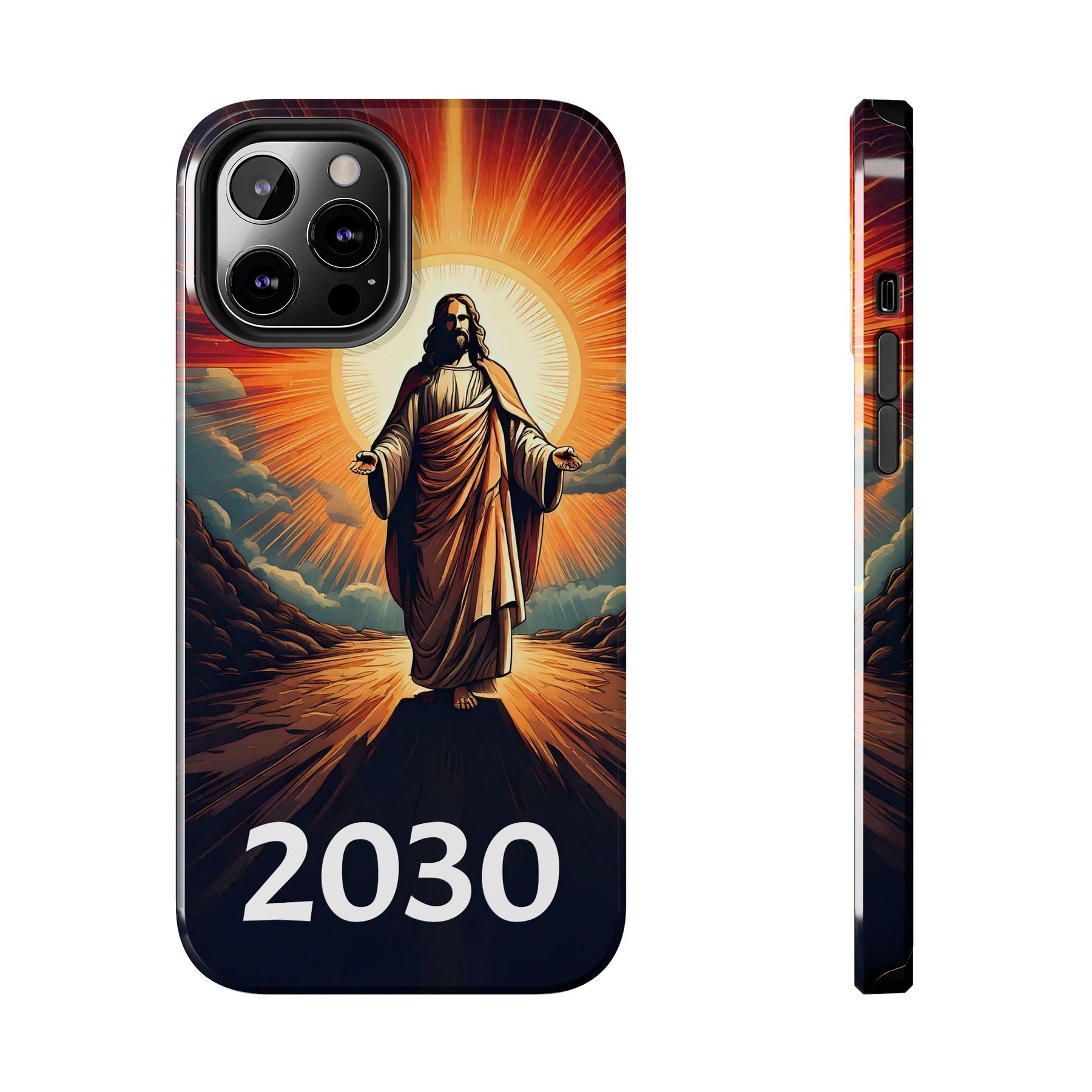 Inspirational Tough Phone Case with Jesus Design - 2030
