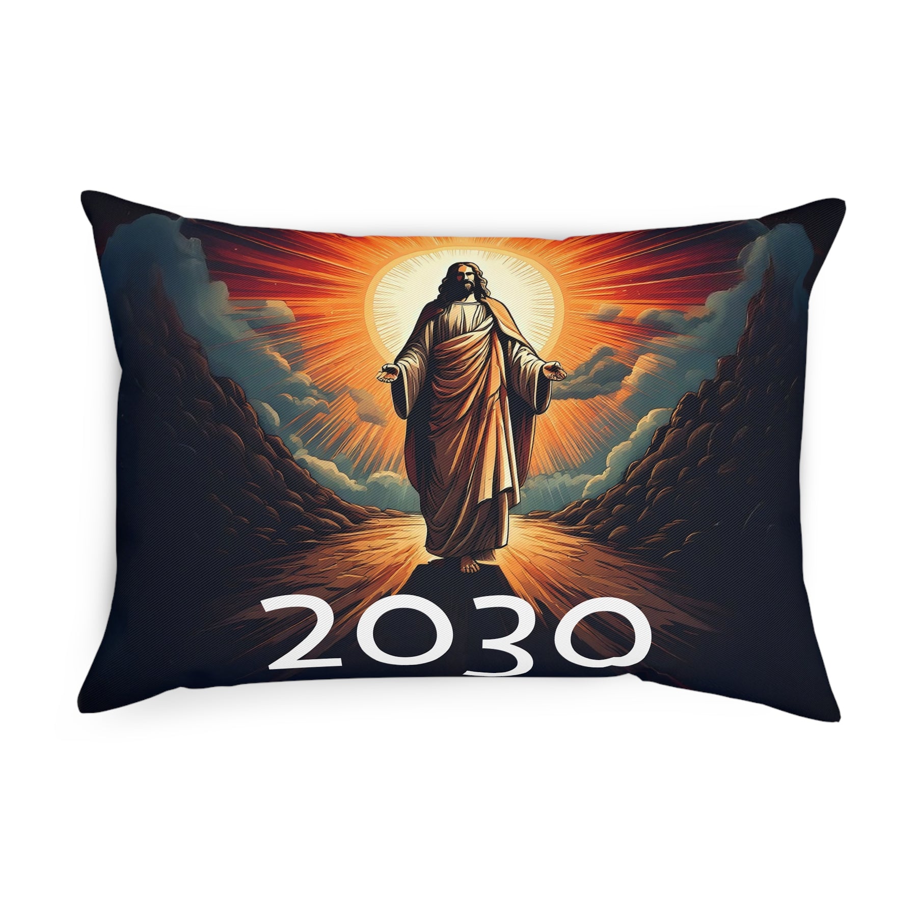 Inspirational Jesus Cushion with 2030 Design - Perfect for Home Decor & Spiritual Gifts