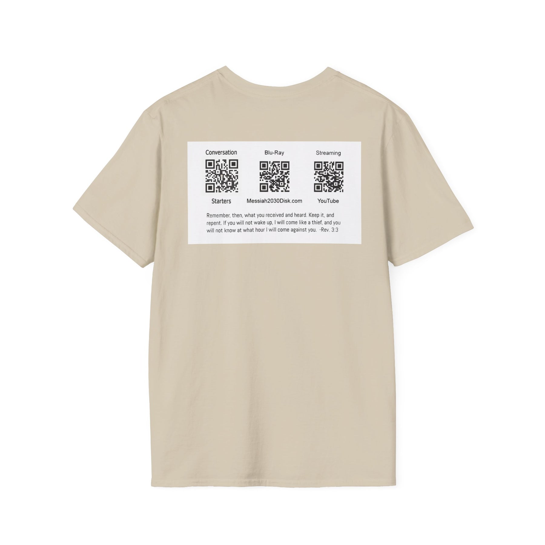 Inspirational Unisex Softstyle T-Shirt - '2030' Jesus Graphic Design