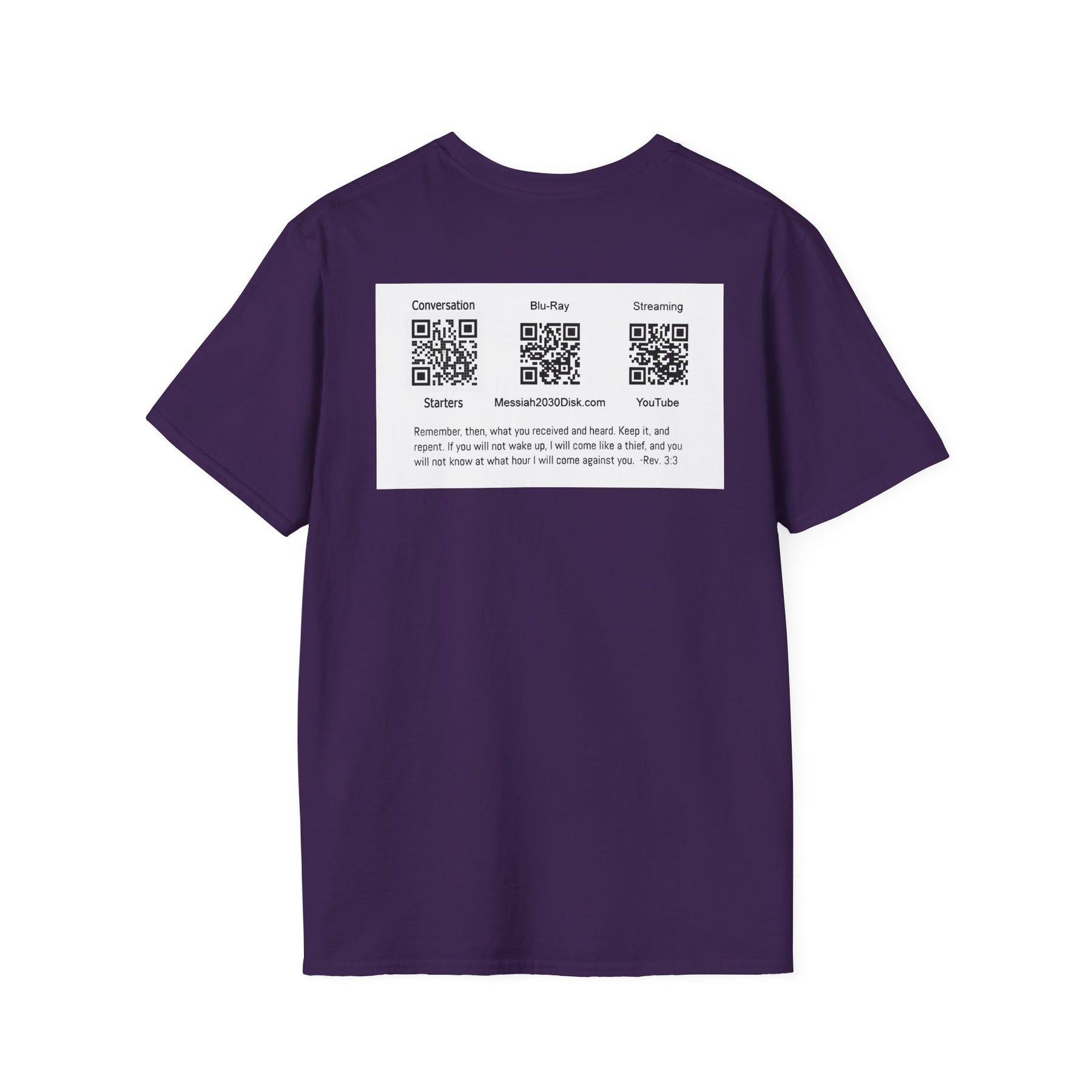 Inspirational Unisex Softstyle T-Shirt - '2030' Jesus Graphic Design