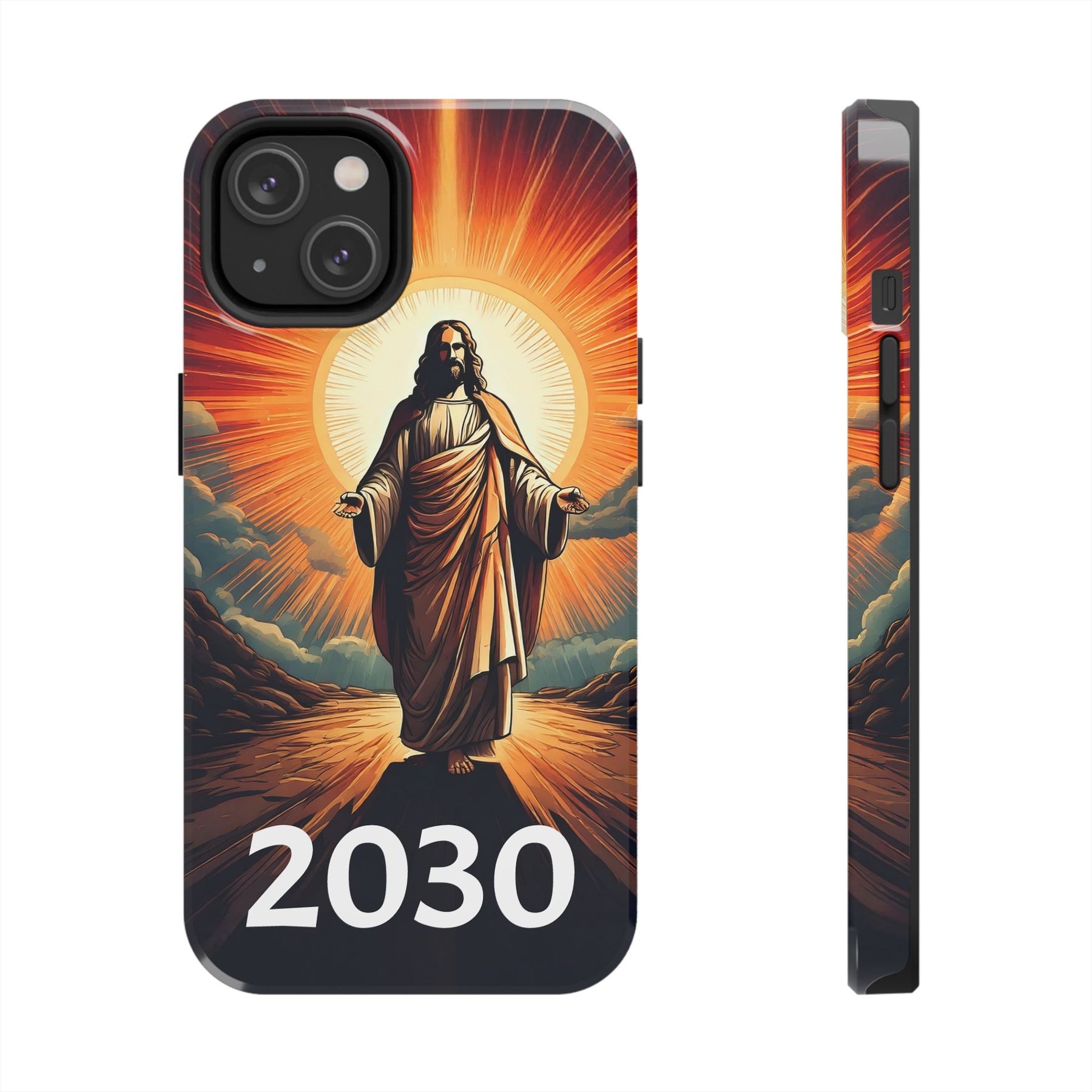 Inspirational Tough Phone Case with Jesus Design - 2030