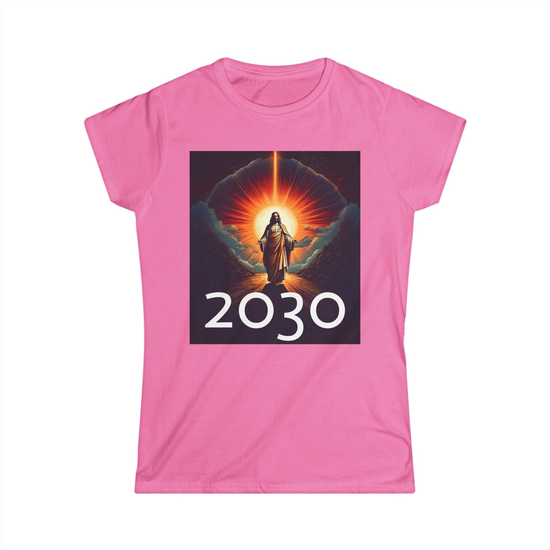 Messiah 2030 Women's Softstyle Tee - Prophetic Messianic Timeline Shirt