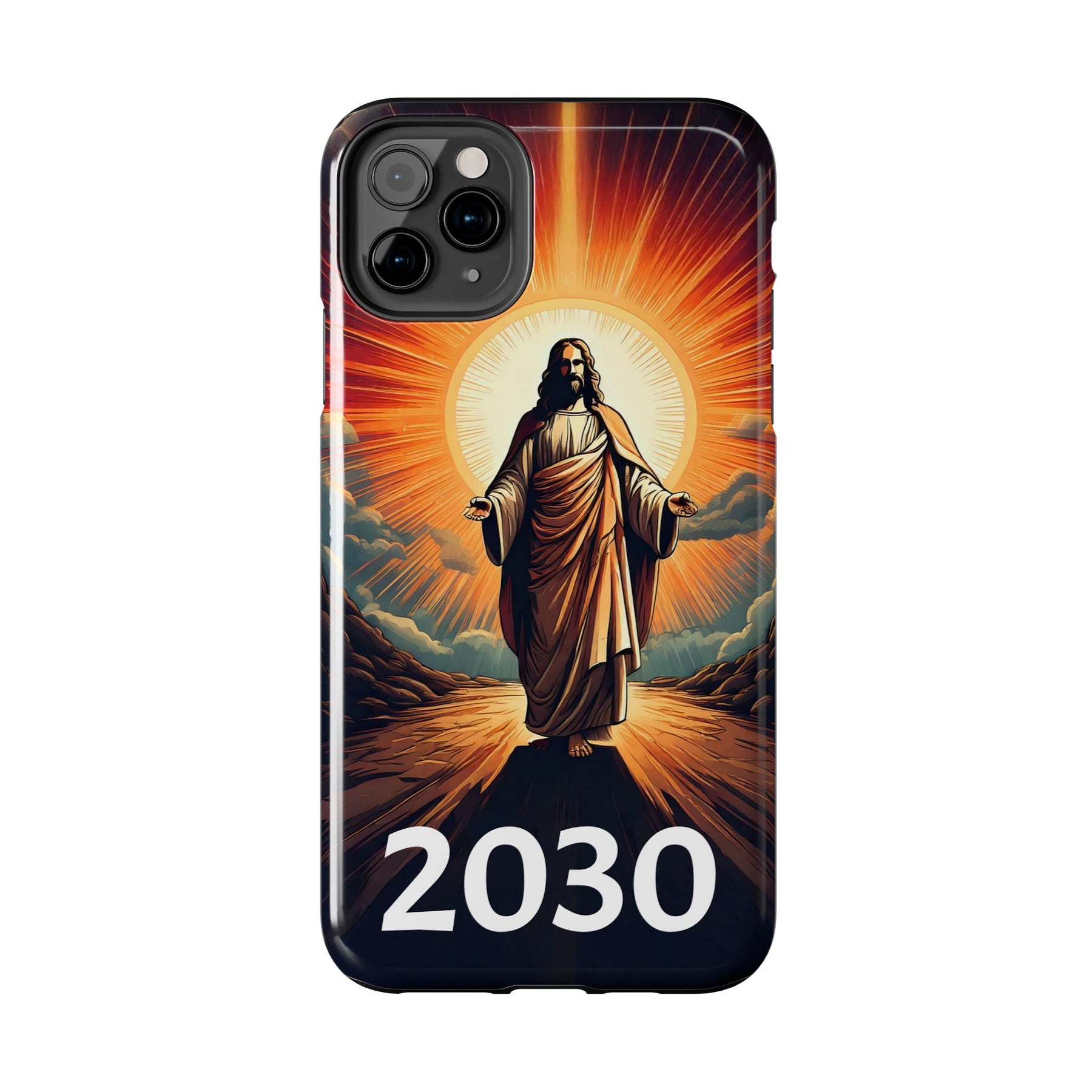 Inspirational Tough Phone Case with Jesus Design - 2030