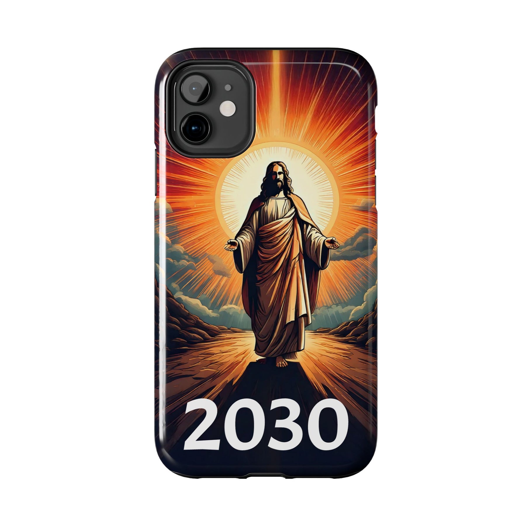 Inspirational Tough Phone Case with Jesus Design - 2030