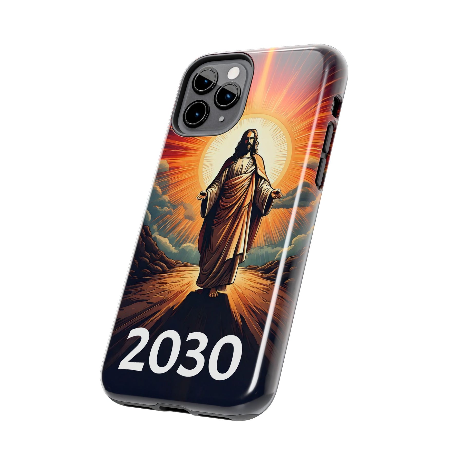 Inspirational Tough Phone Case with Jesus Design - 2030
