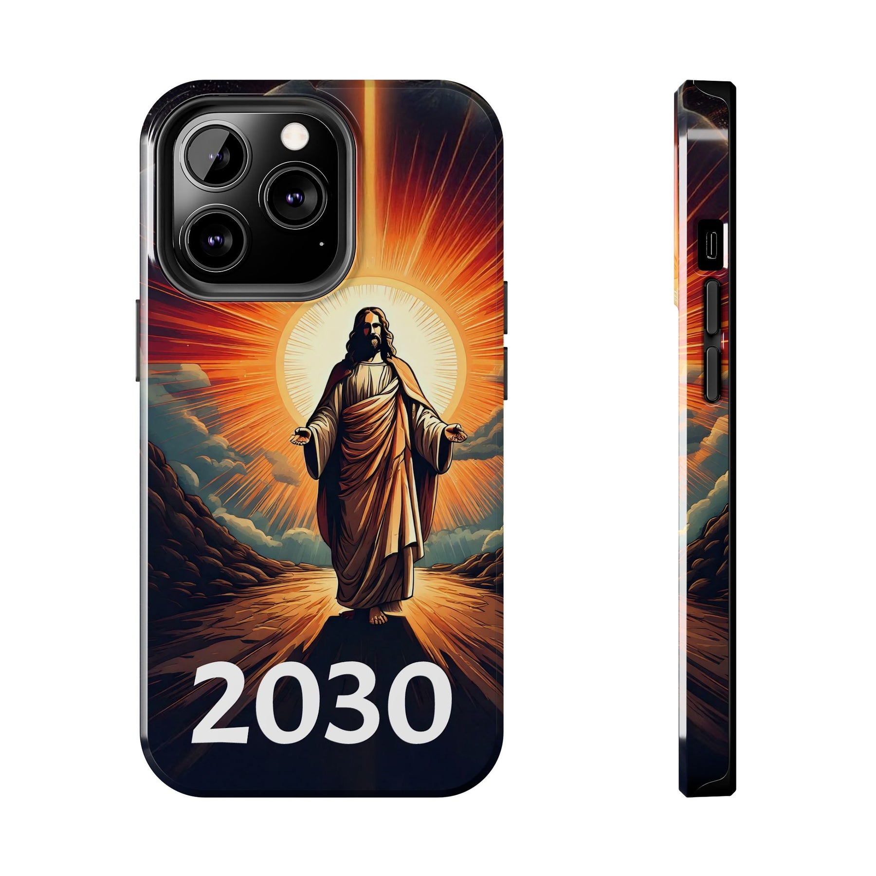Inspirational Tough Phone Case with Jesus Design - 2030