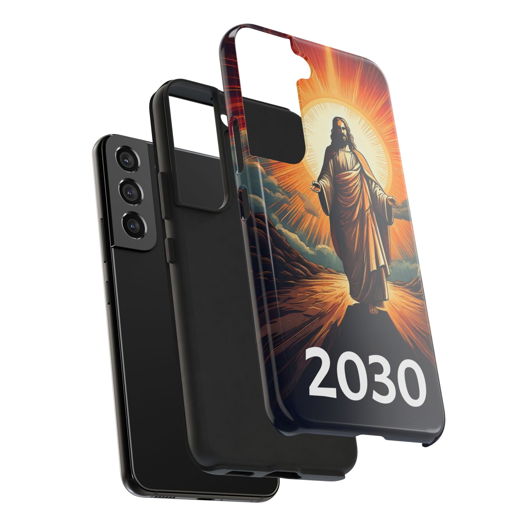 Inspirational Tough Phone Case with Jesus Design - 2030