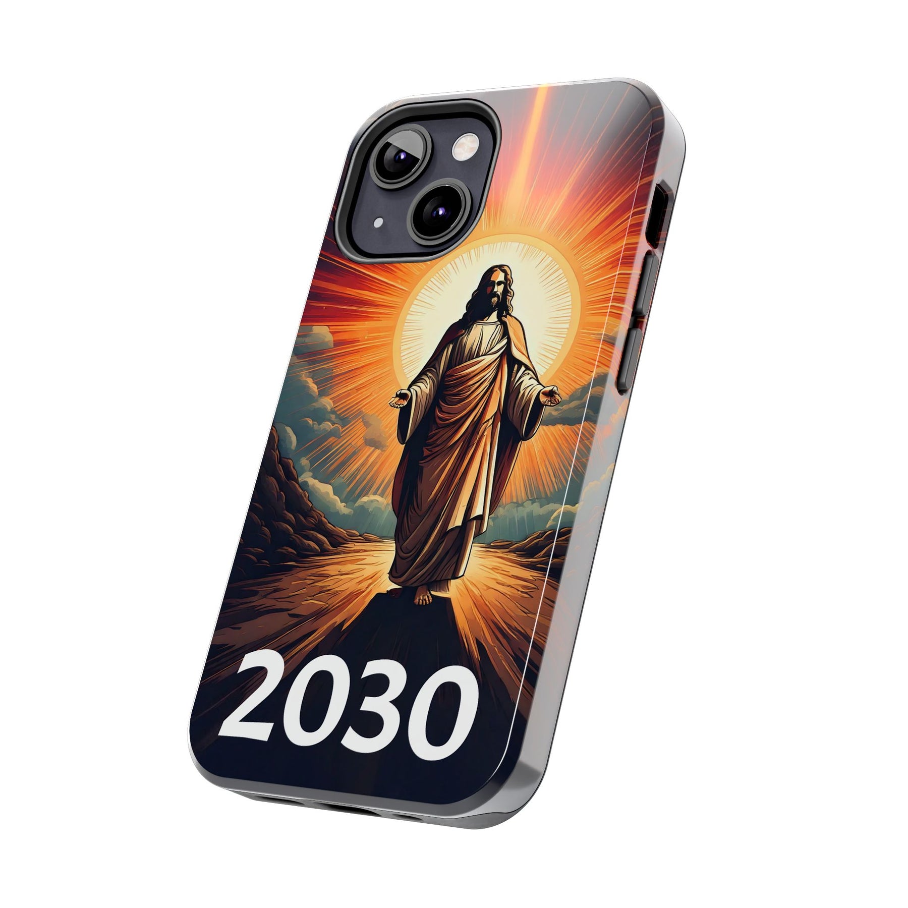 Inspirational Tough Phone Case with Jesus Design - 2030