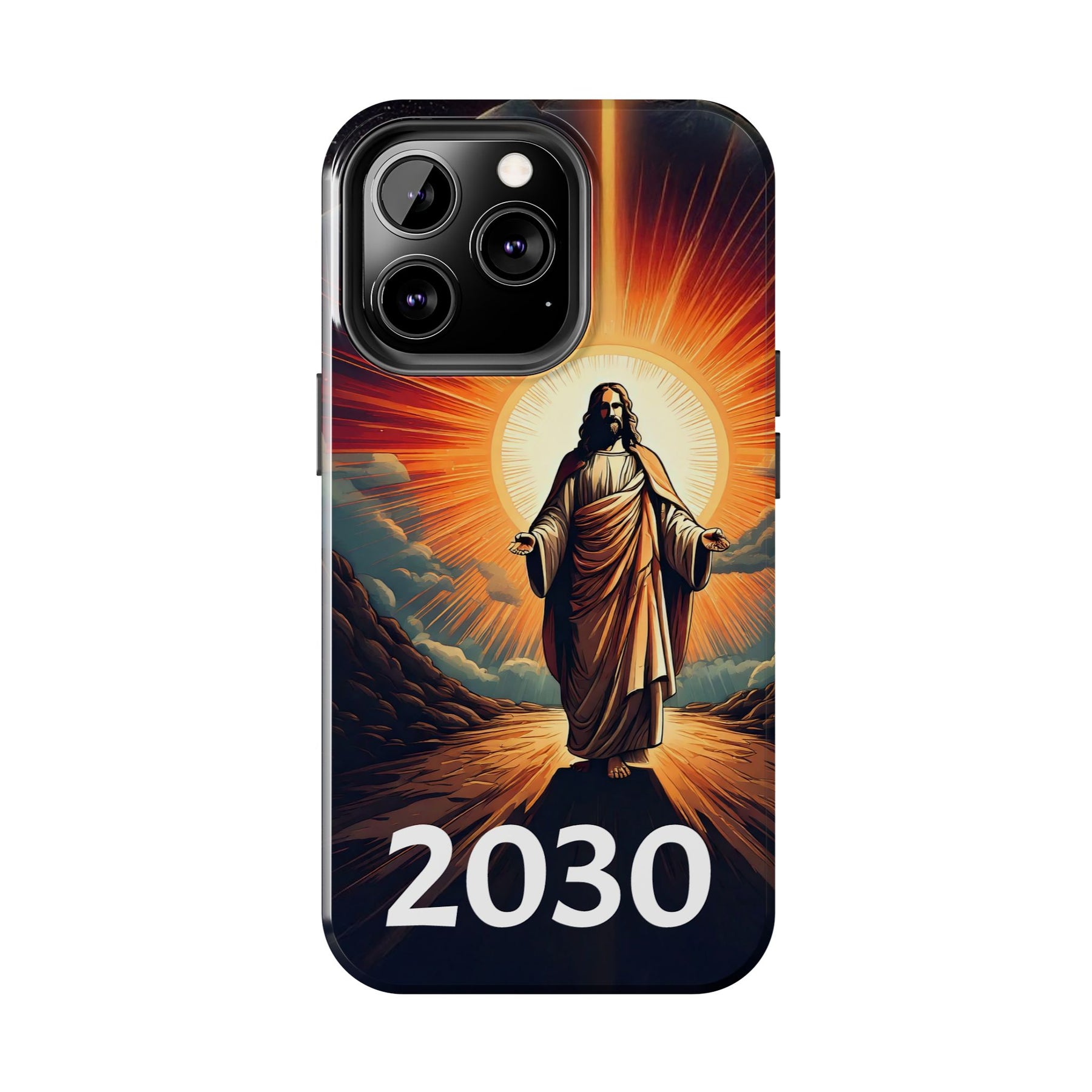 Inspirational Tough Phone Case with Jesus Design - 2030