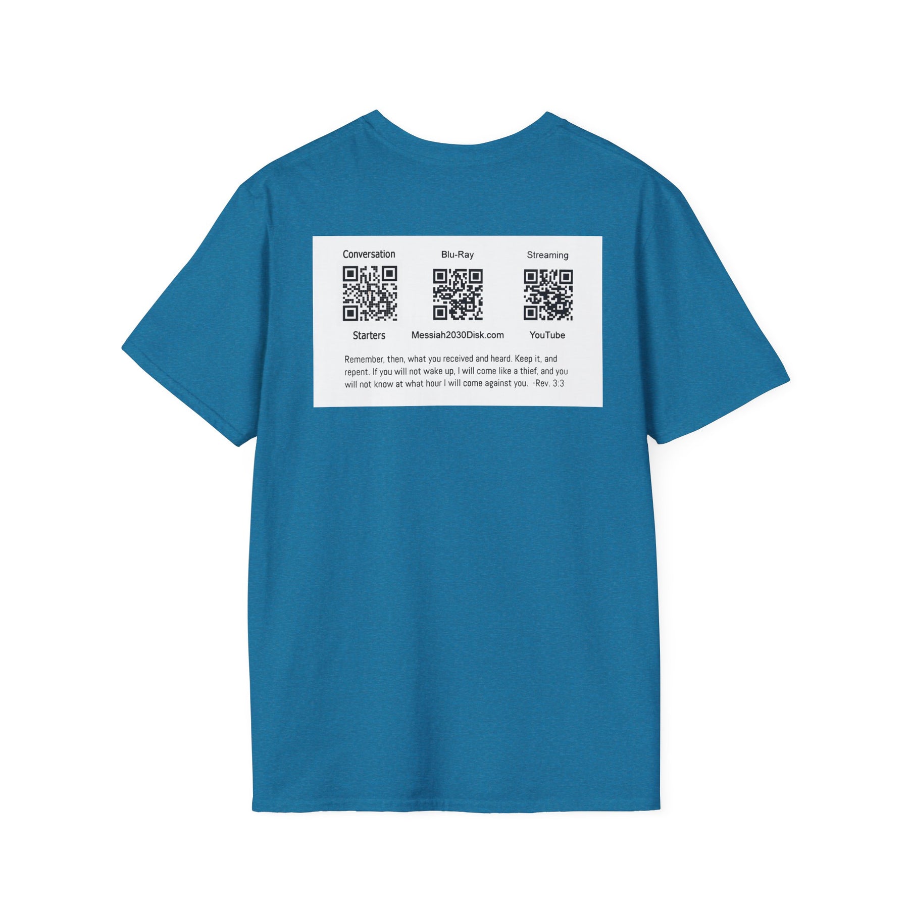 Inspirational Unisex Softstyle T-Shirt - '2030' Jesus Graphic Design