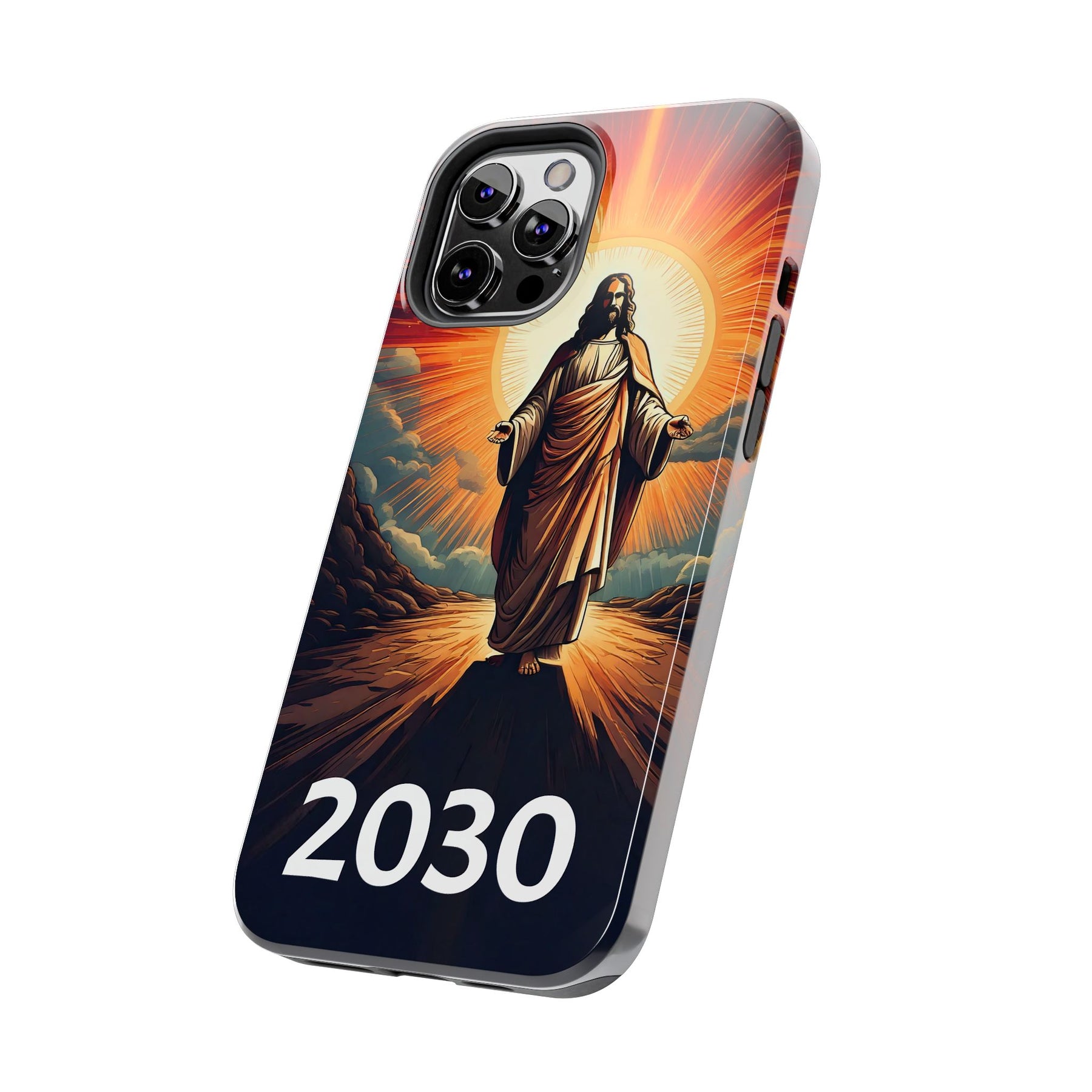 Inspirational Tough Phone Case with Jesus Design - 2030