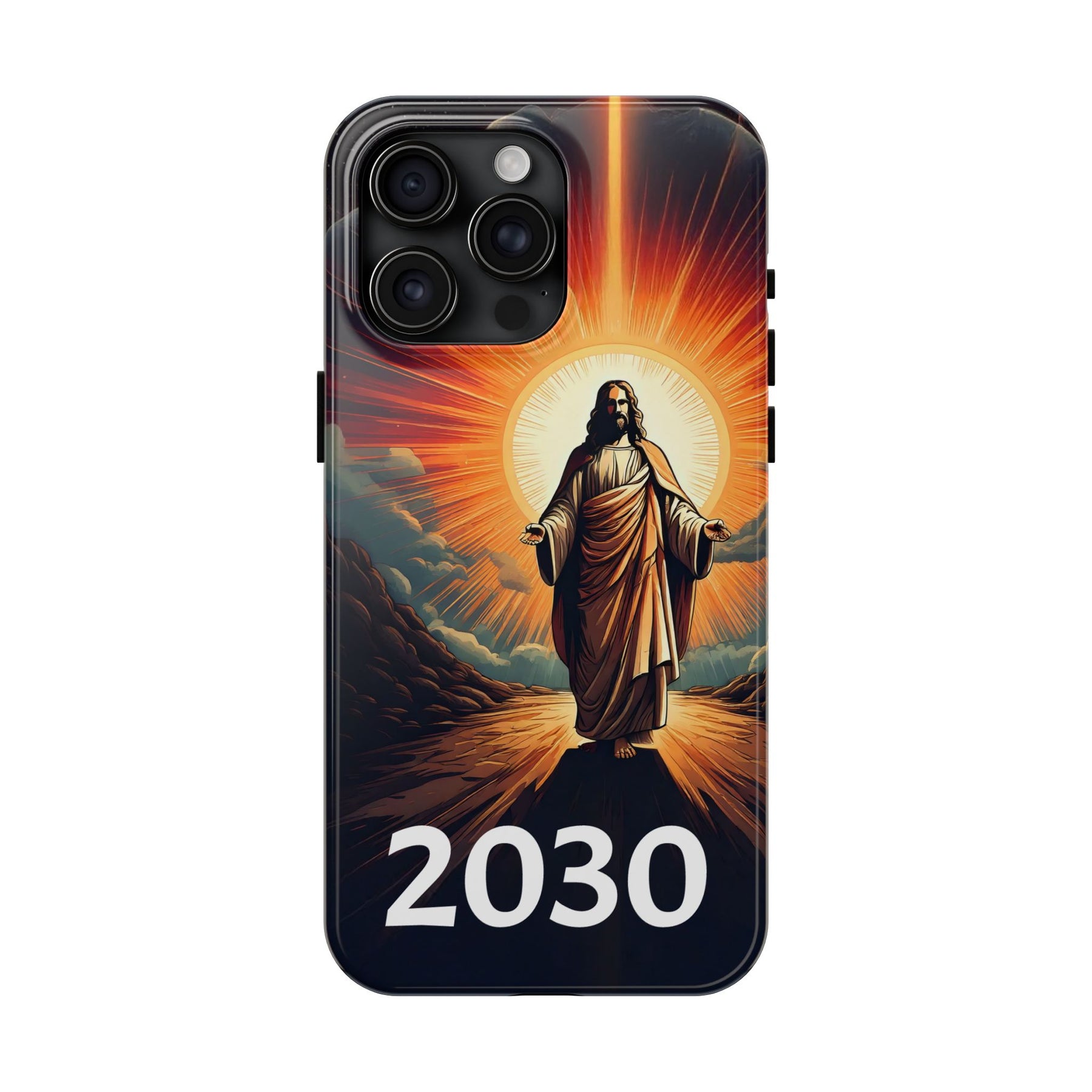 Inspirational Tough Phone Case with Jesus Design - 2030