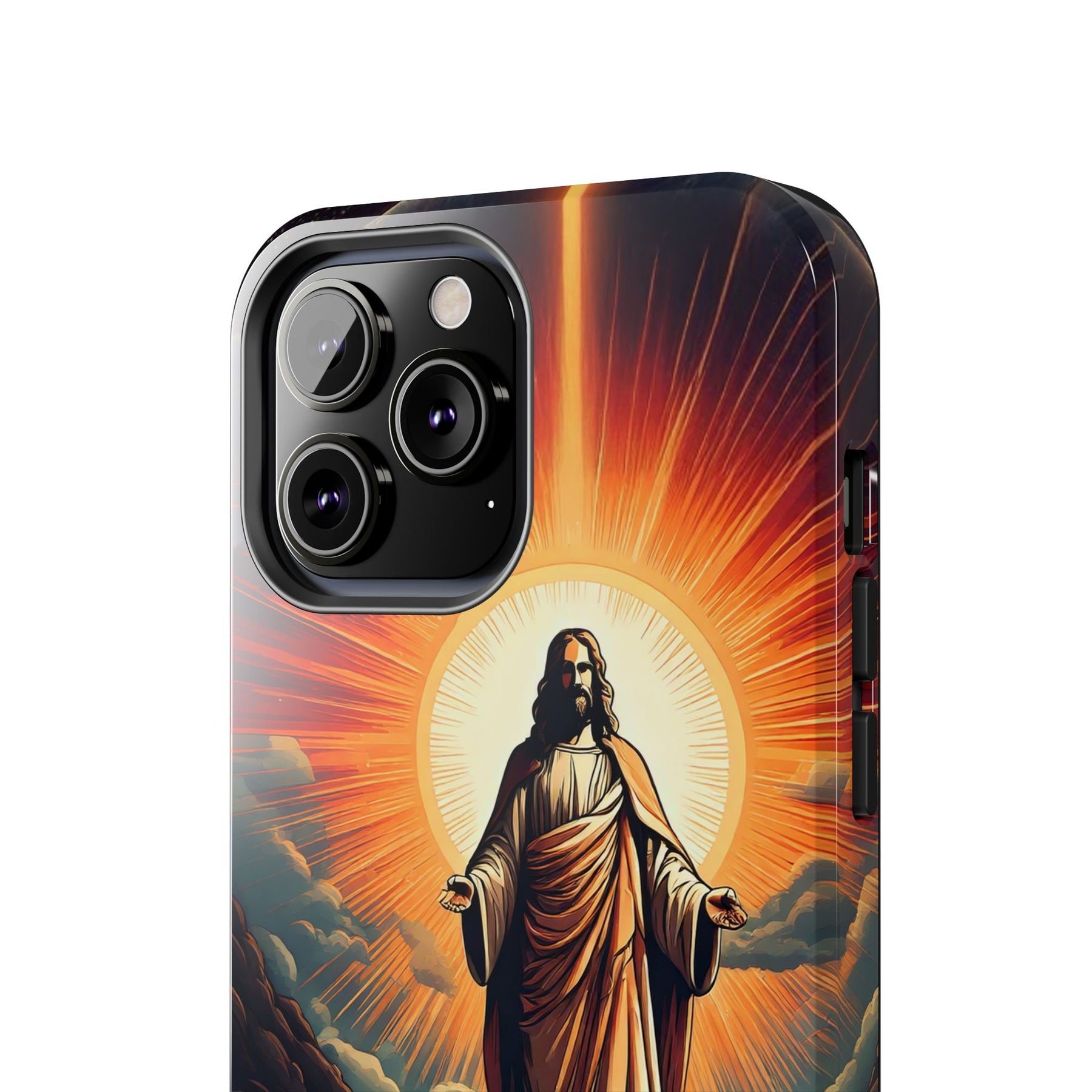 Inspirational Tough Phone Case with Jesus Design - 2030