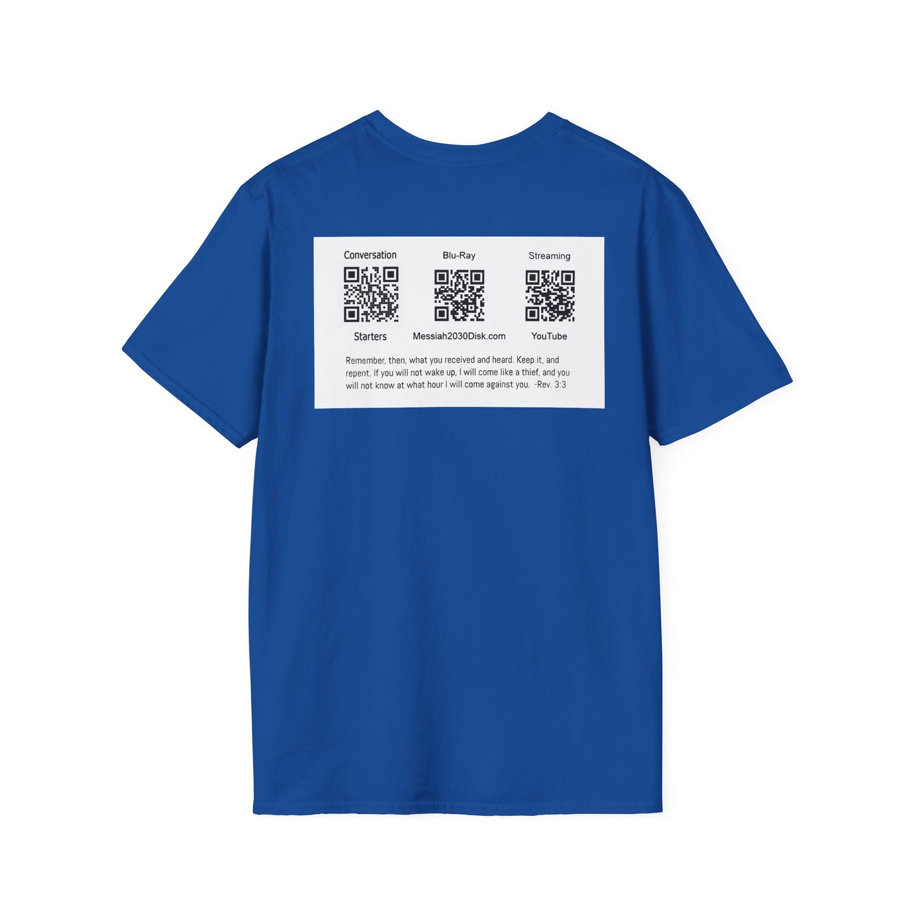 Inspirational Unisex Softstyle T-Shirt - '2030' Jesus Graphic Design