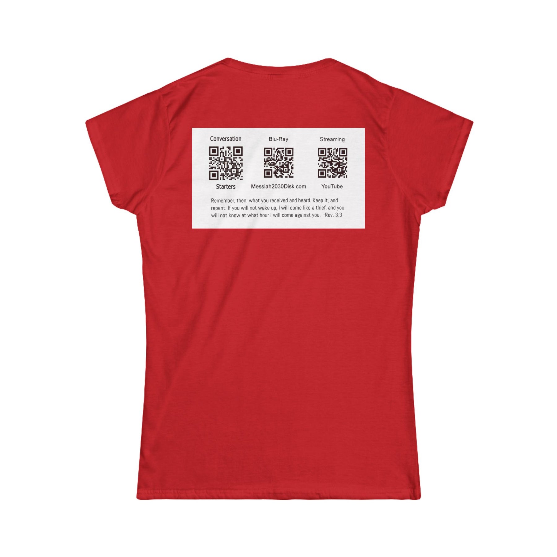 Messiah 2030 Women's Softstyle Tee - Prophetic Messianic Timeline Shirt