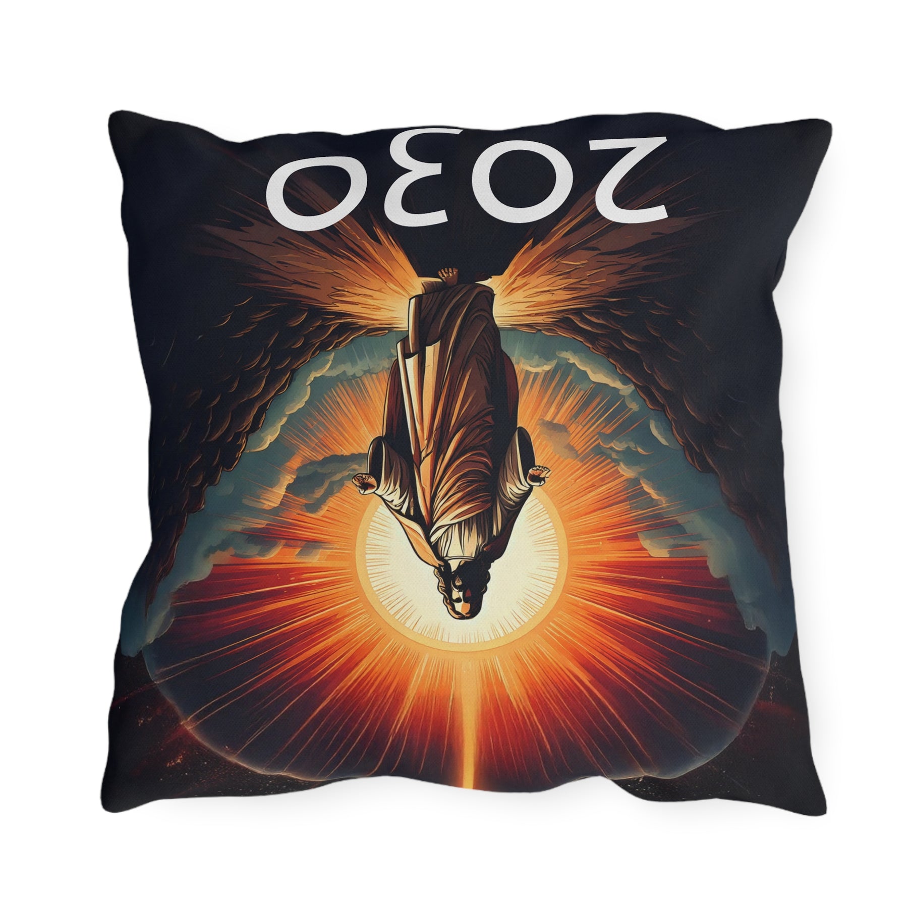 Inspirational Jesus Outdoor Pillow - 2030 Vision