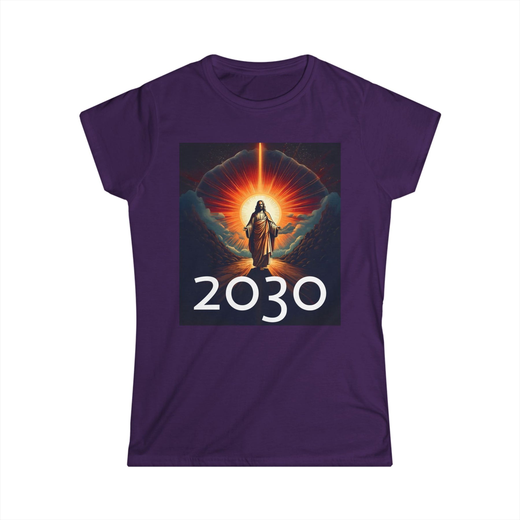 Messiah 2030 Women's Softstyle Tee - Prophetic Messianic Timeline Shirt