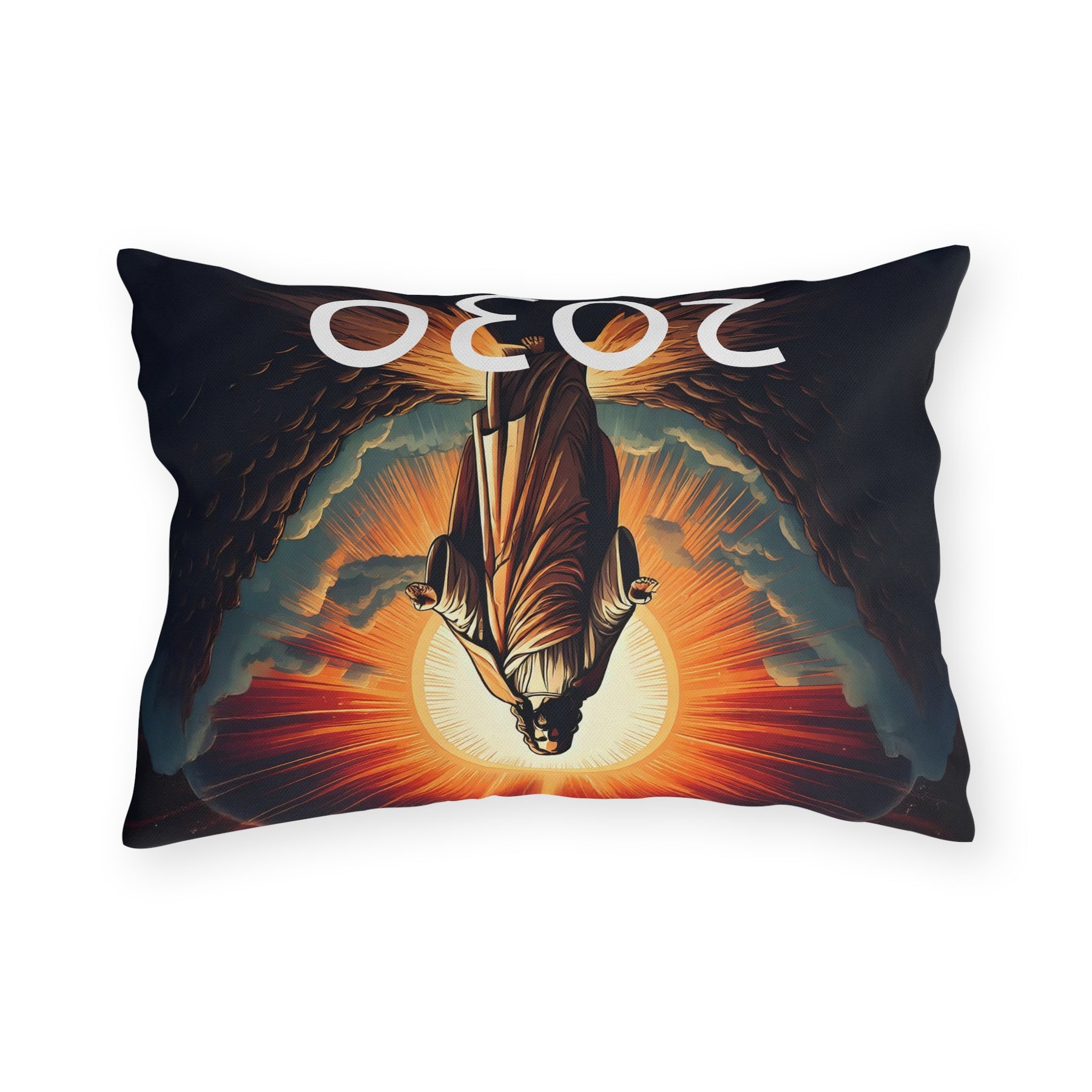 Inspirational Jesus Outdoor Pillow - 2030 Vision