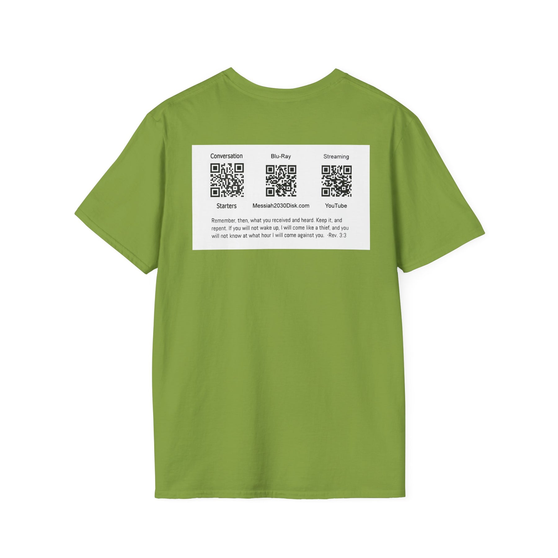 Inspirational Unisex Softstyle T-Shirt - '2030' Jesus Graphic Design