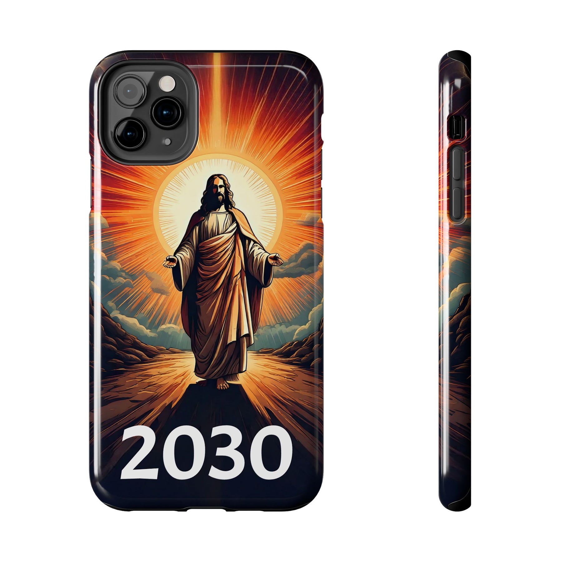 Inspirational Tough Phone Case with Jesus Design - 2030