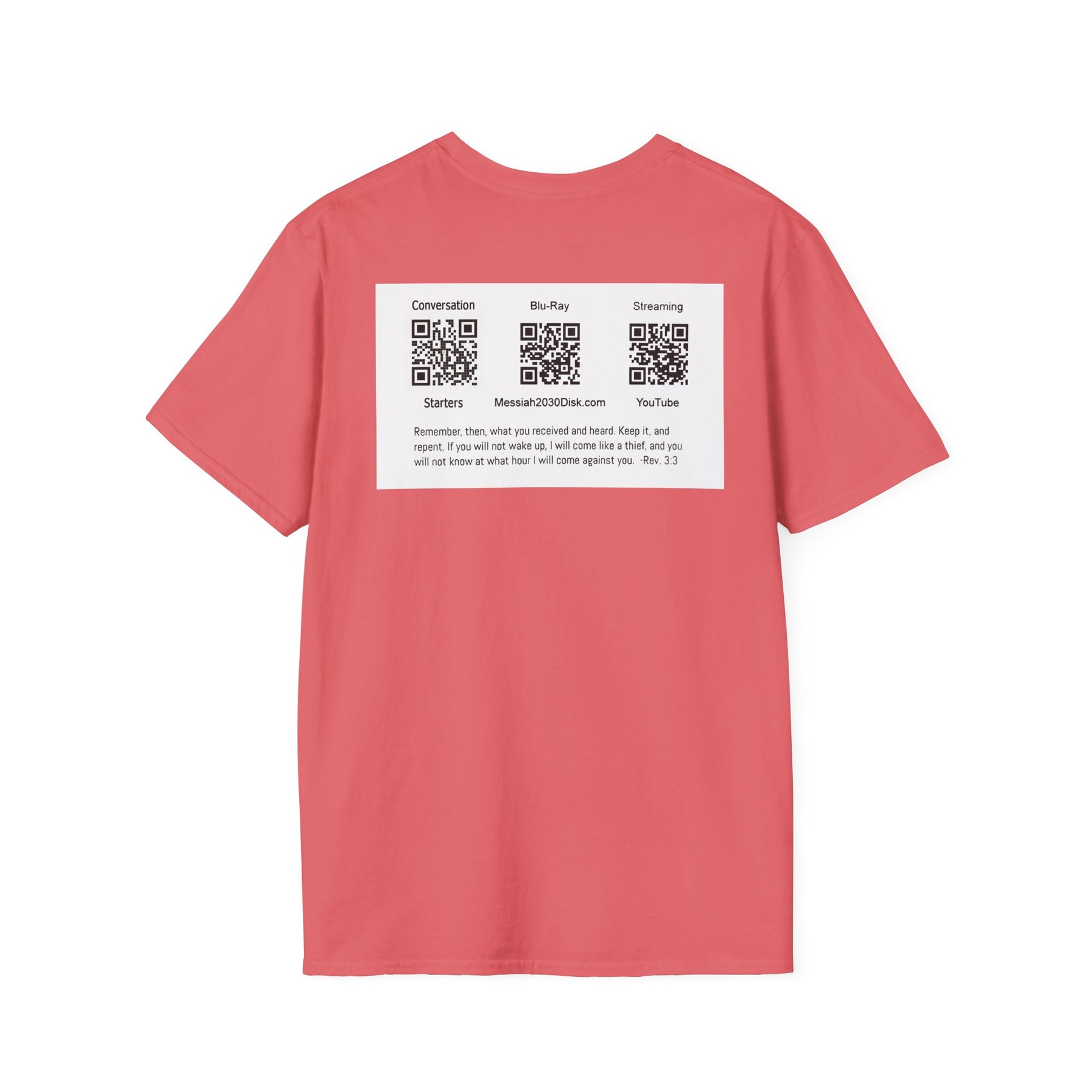 Inspirational Unisex Softstyle T-Shirt - '2030' Jesus Graphic Design