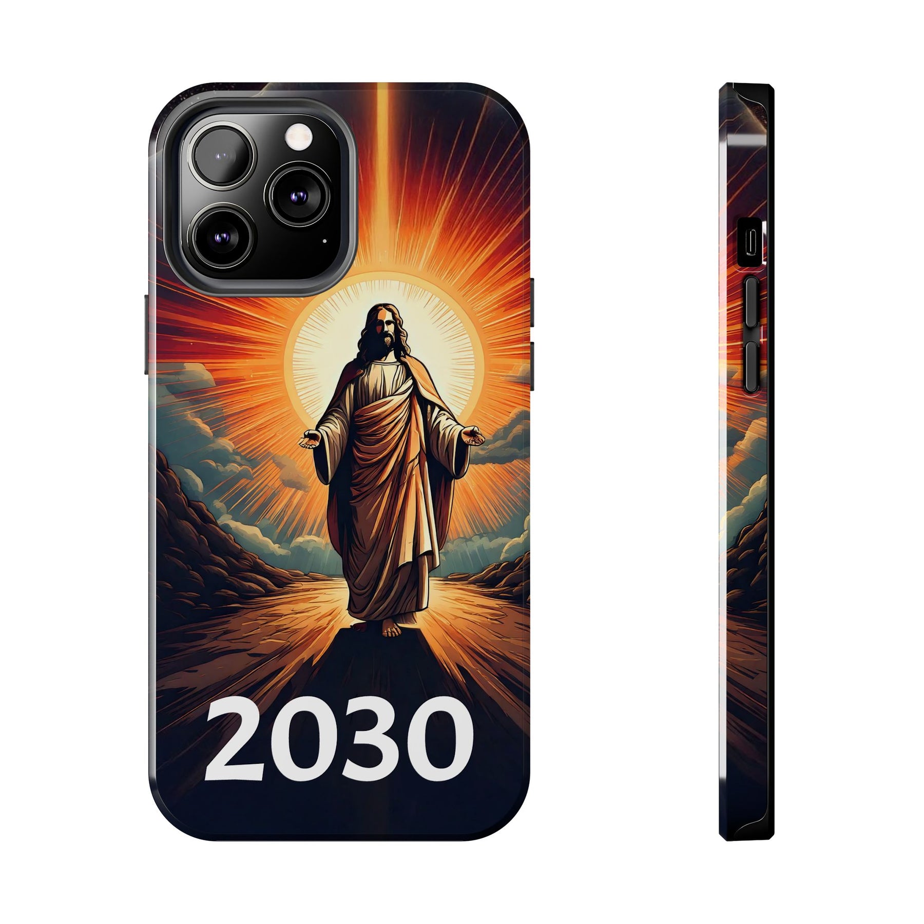 Inspirational Tough Phone Case with Jesus Design - 2030
