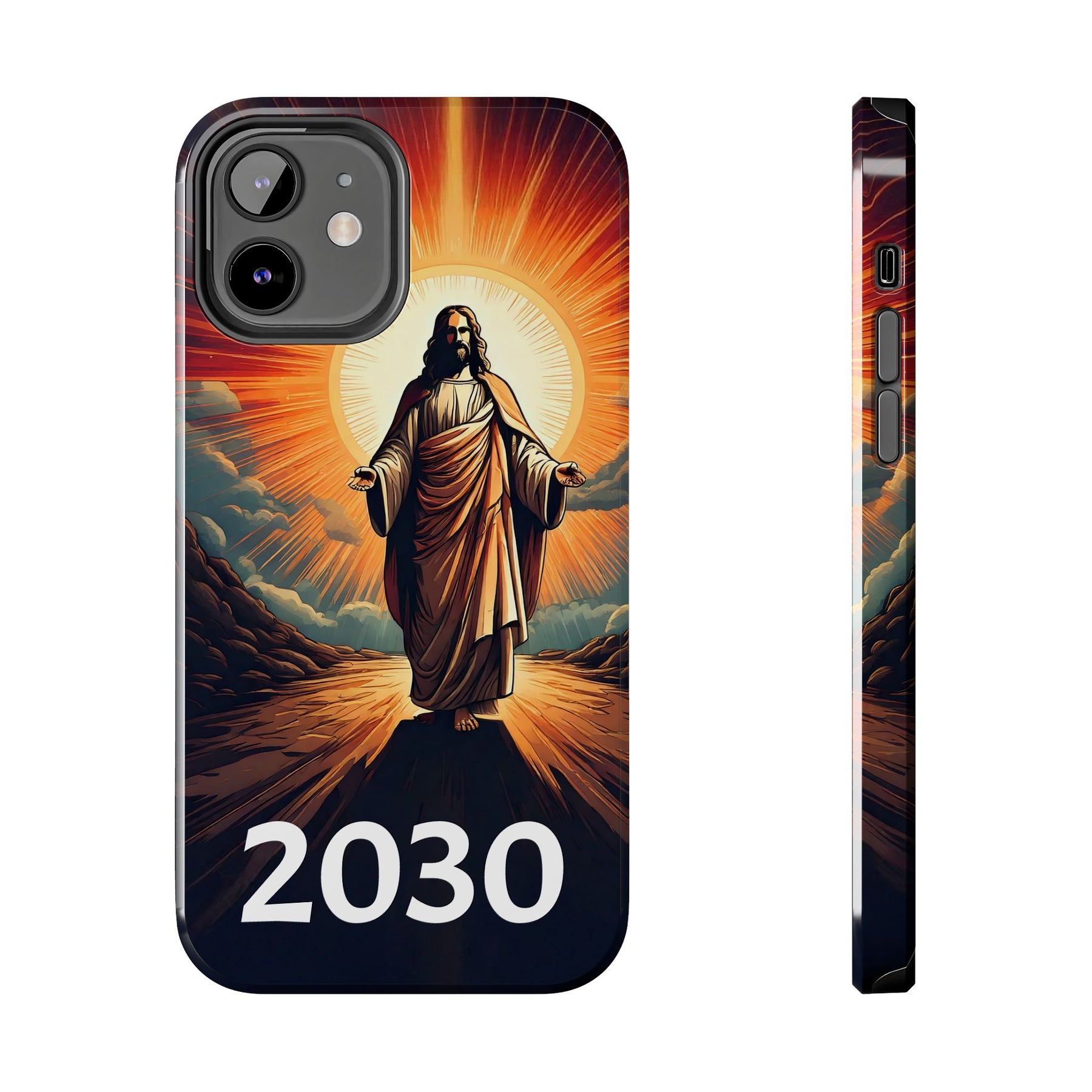 Inspirational Tough Phone Case with Jesus Design - 2030
